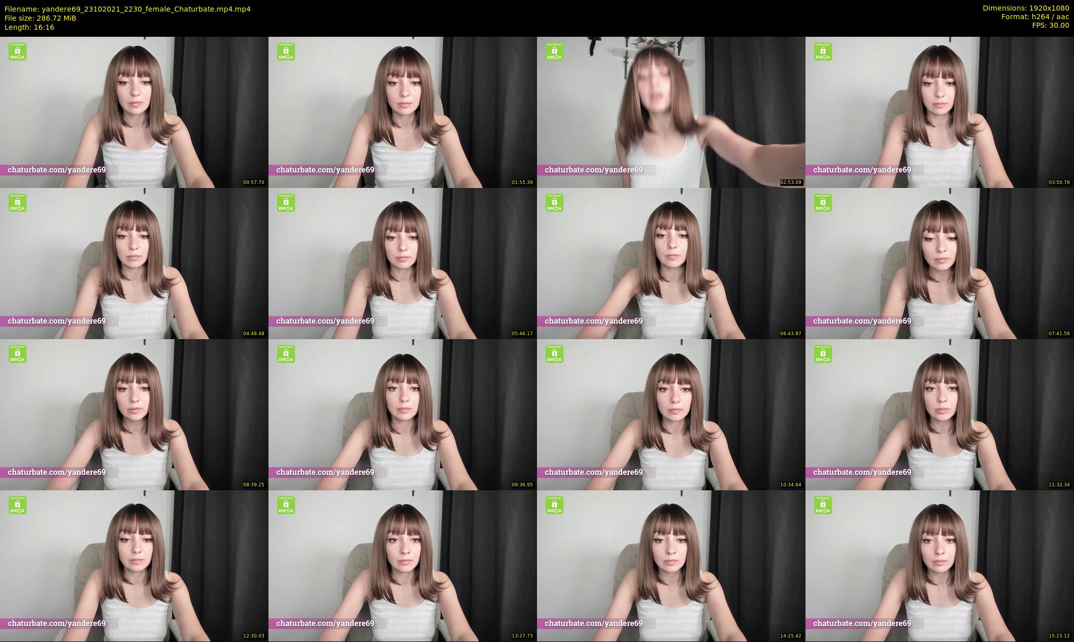 yandere69 — 17 minute Chaturbate female cam show recording, 1080p, Oct 23, 2021