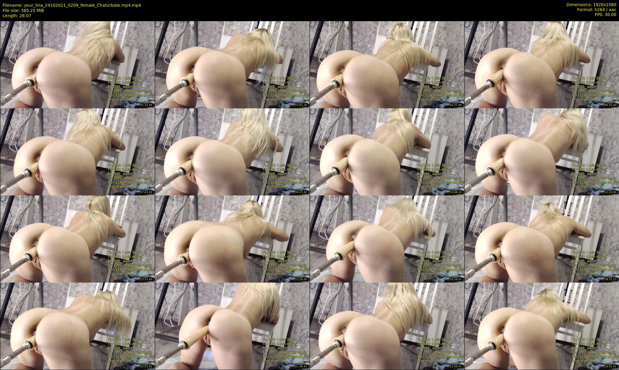 your_lina — 27 minute Chaturbate female cam show recording, 1080p, Oct 24, 2021