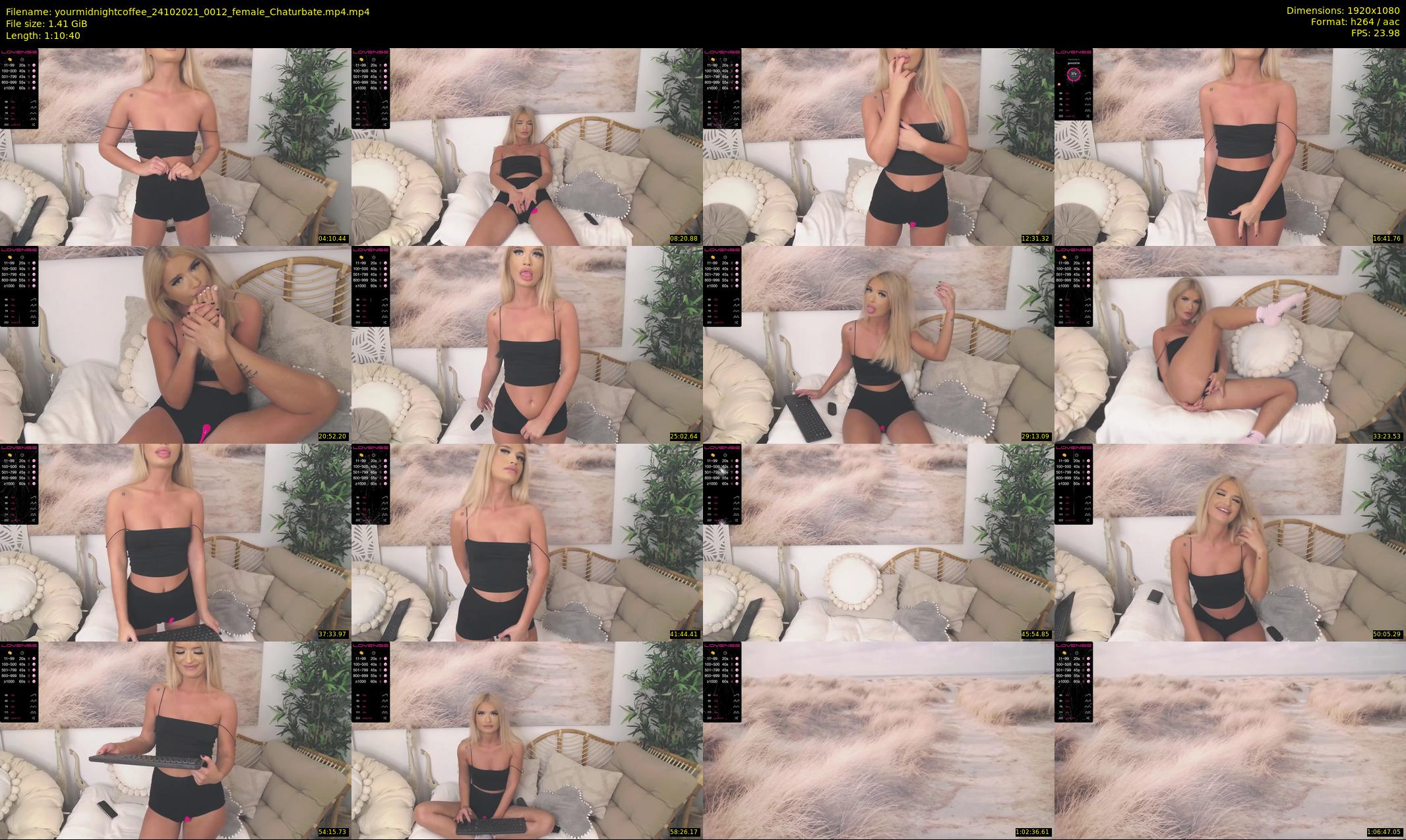yourmidnightcoffee — 71 minute Chaturbate female cam show recording, 1080p, Oct 24, 2021