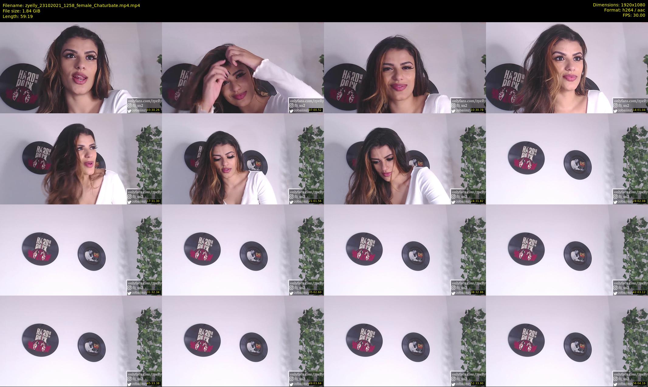 zyelly — 60 minute Chaturbate female cam show recording, 1080p, Oct 23, 2021