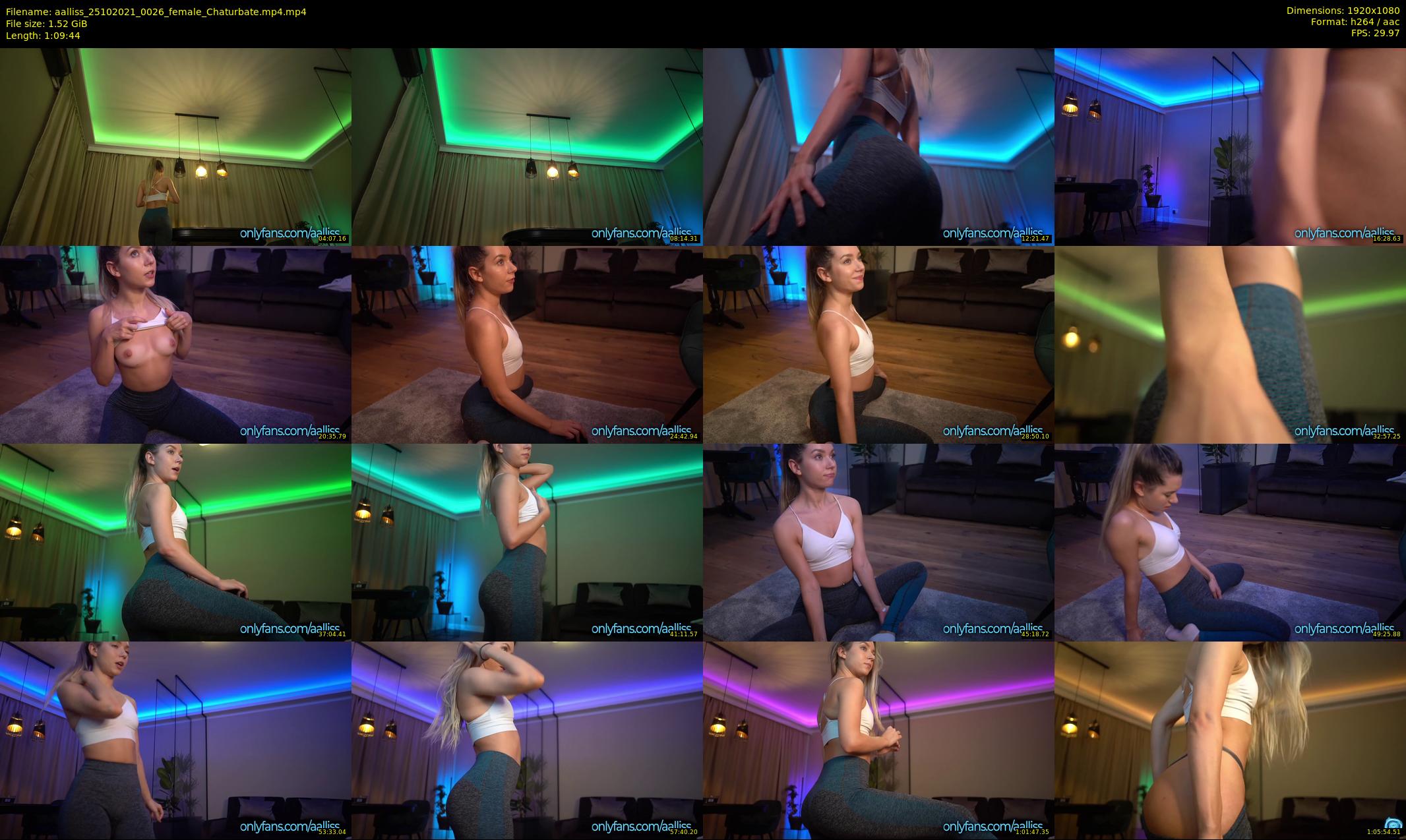 aalliss — 70 minute Chaturbate female cam show recording, 1080p, Oct 25, 2021