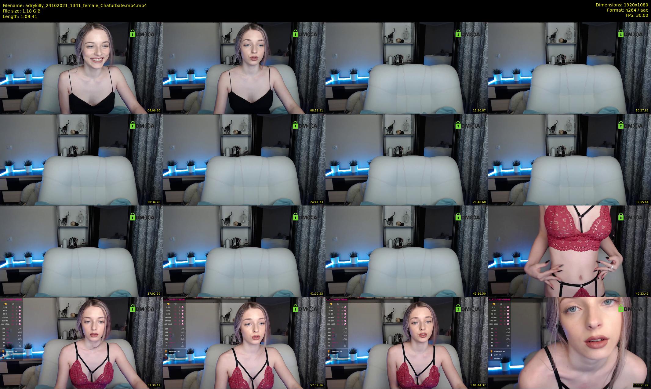 adrykilly — 70 minute Chaturbate female cam show recording, 1080p, Oct 24, 2021
