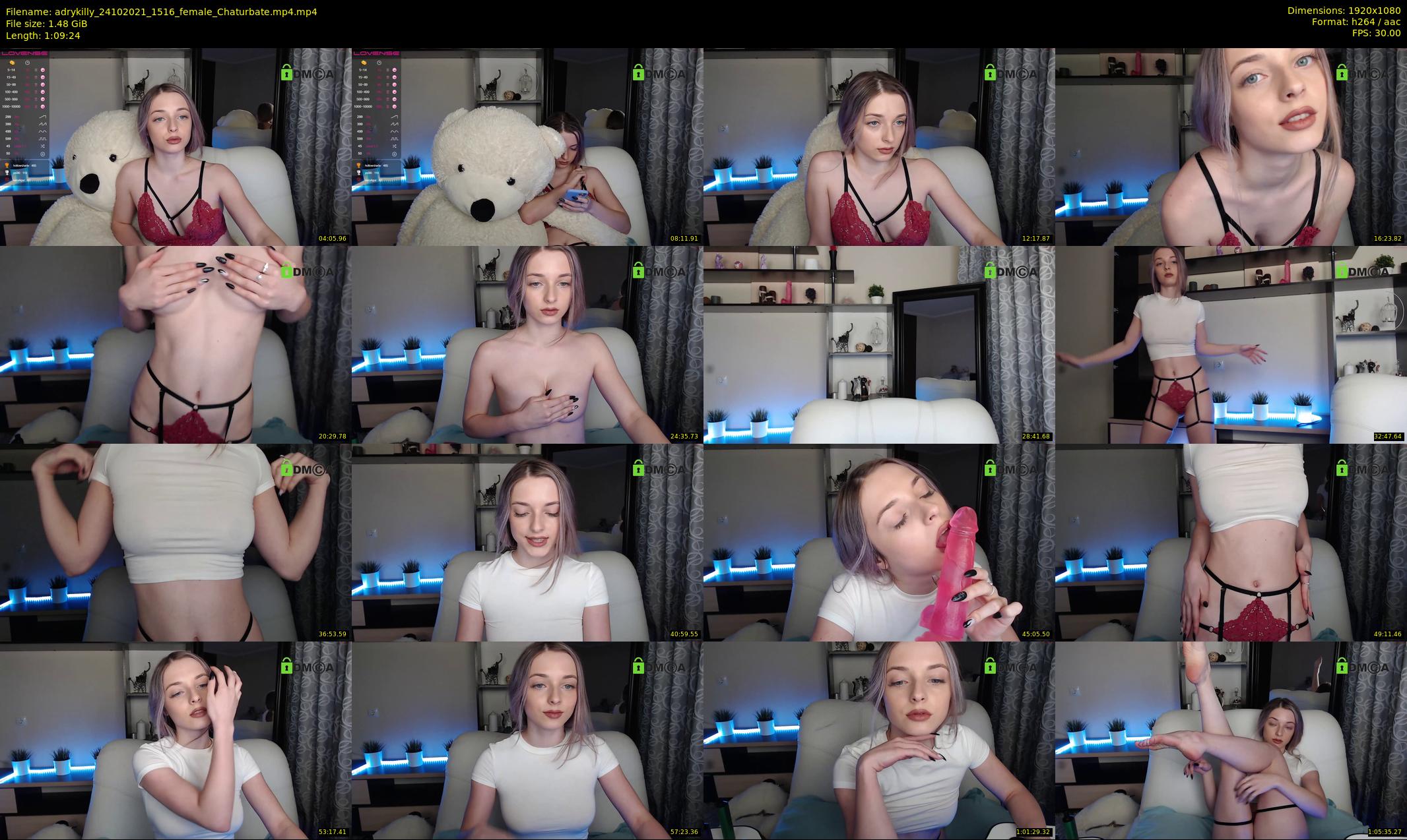 adrykilly — 70 minute Chaturbate female cam show recording, 1080p, Oct 24, 2021