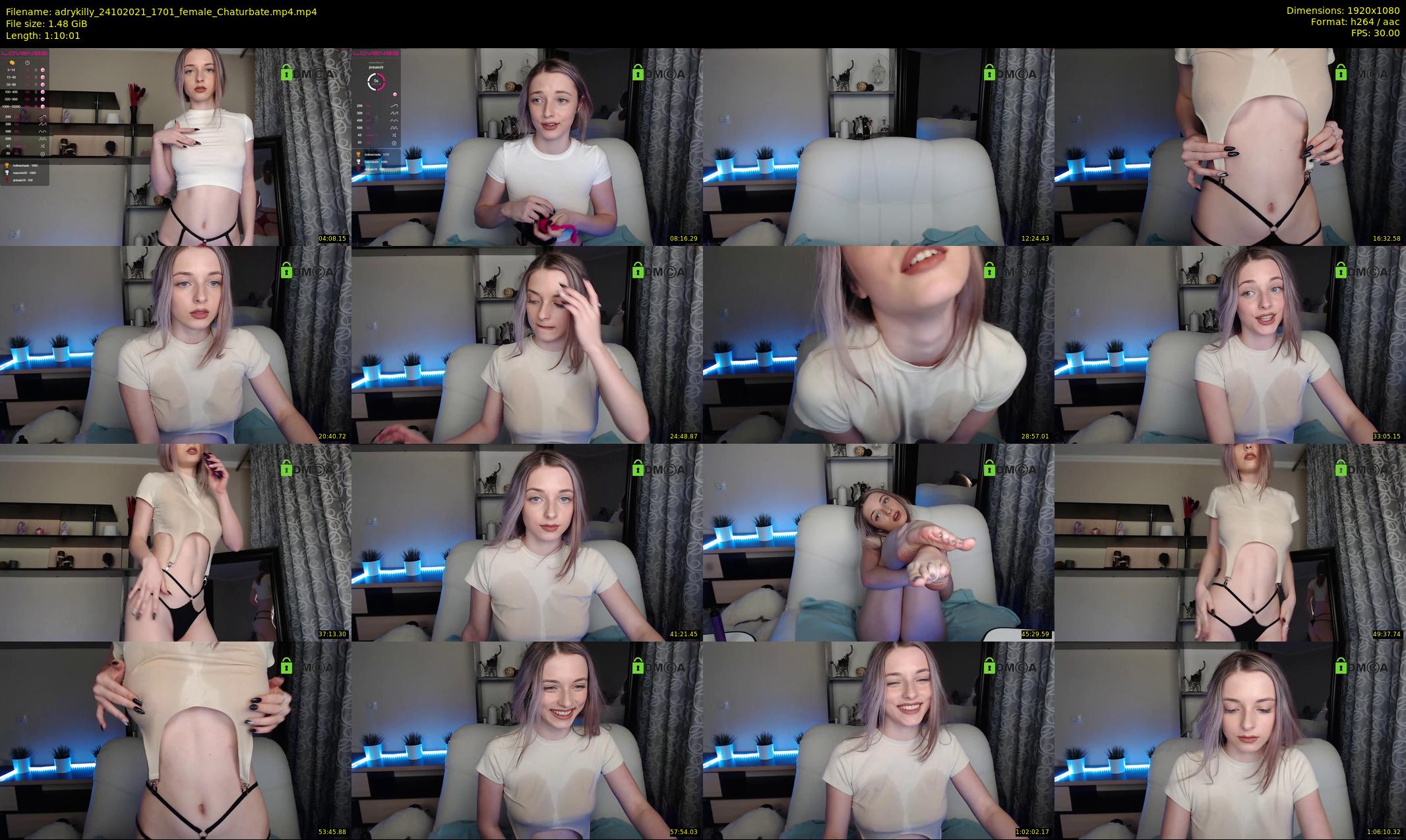 adrykilly — 71 minute Chaturbate female cam show recording, 1080p, Oct 24, 2021
