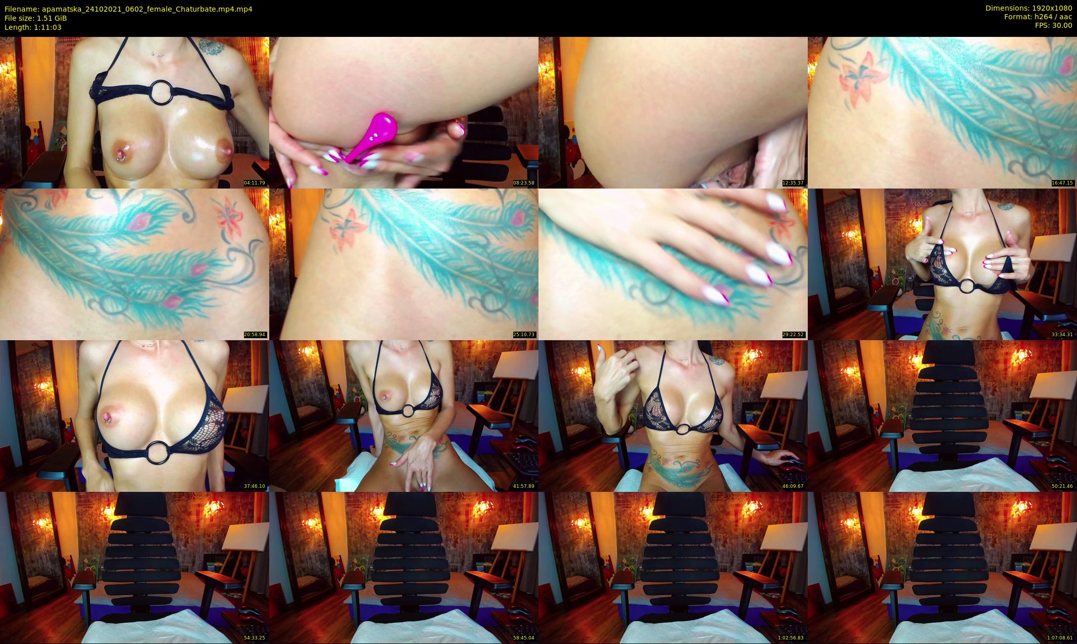 apamatska — 72 minute Chaturbate female cam show recording, 1080p, Oct 24, 2021