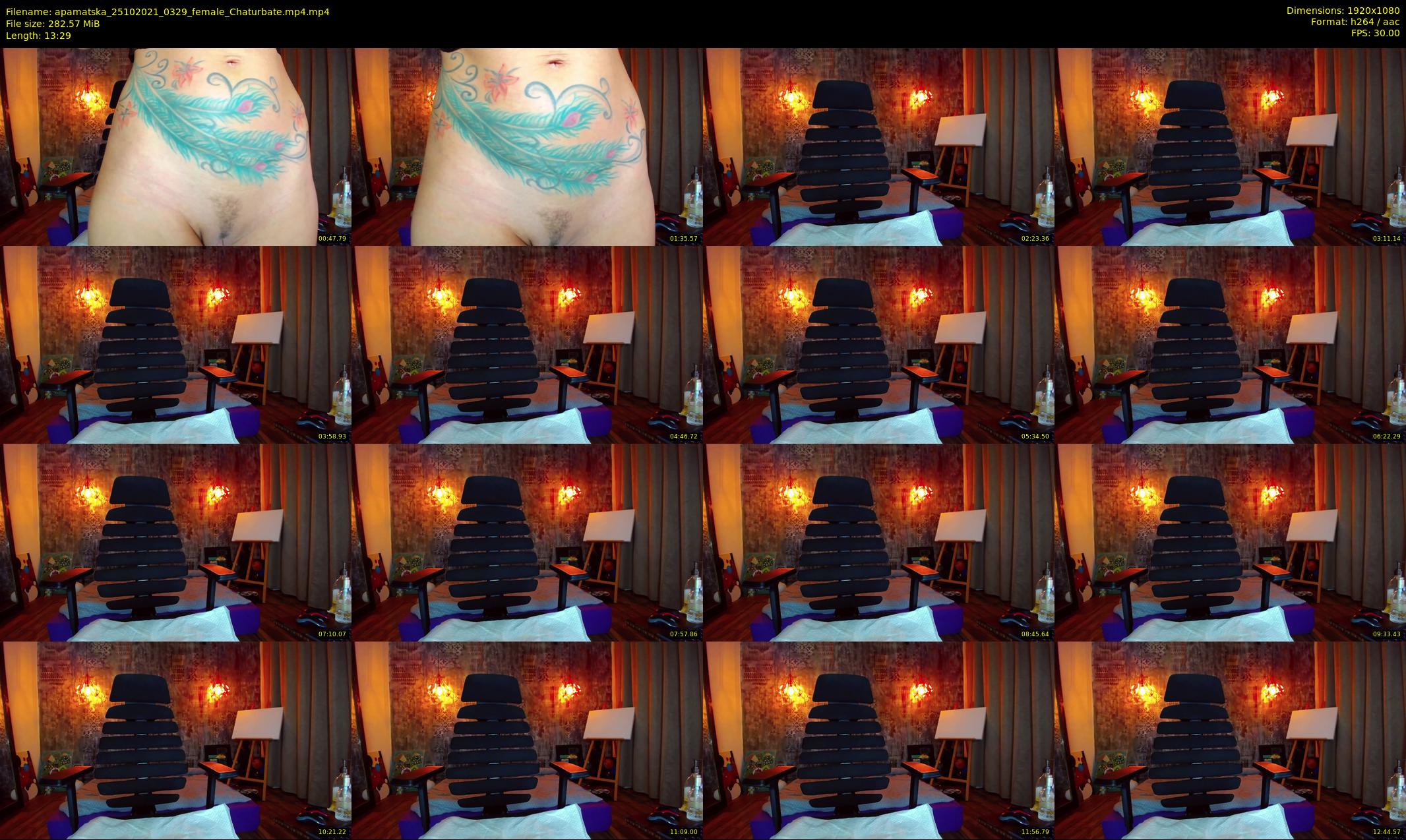 apamatska — 14 minute Chaturbate female cam show recording, 1080p, Oct 25, 2021