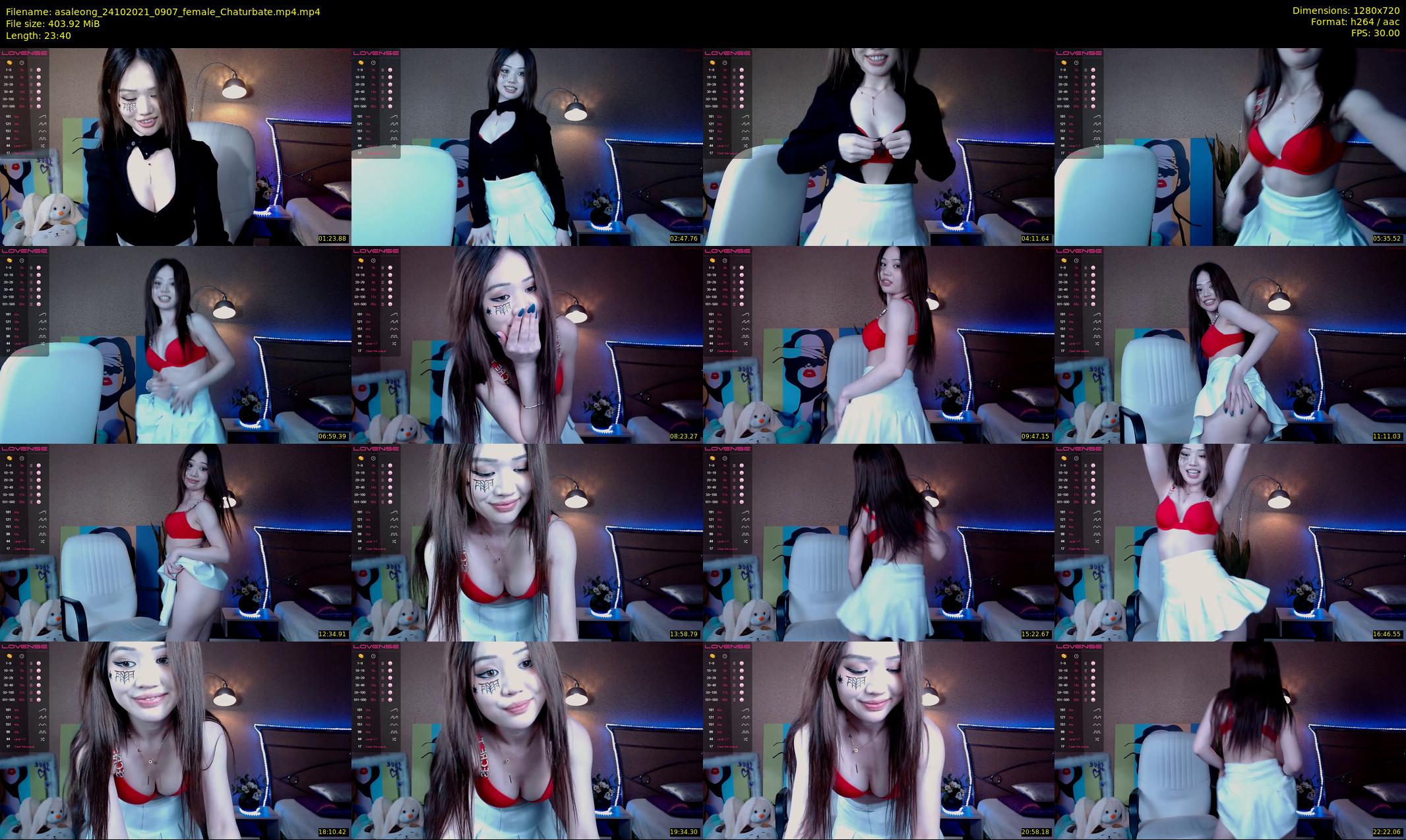 asaleong — 24 minute Chaturbate female cam show recording, 720p, Oct 24, 2021