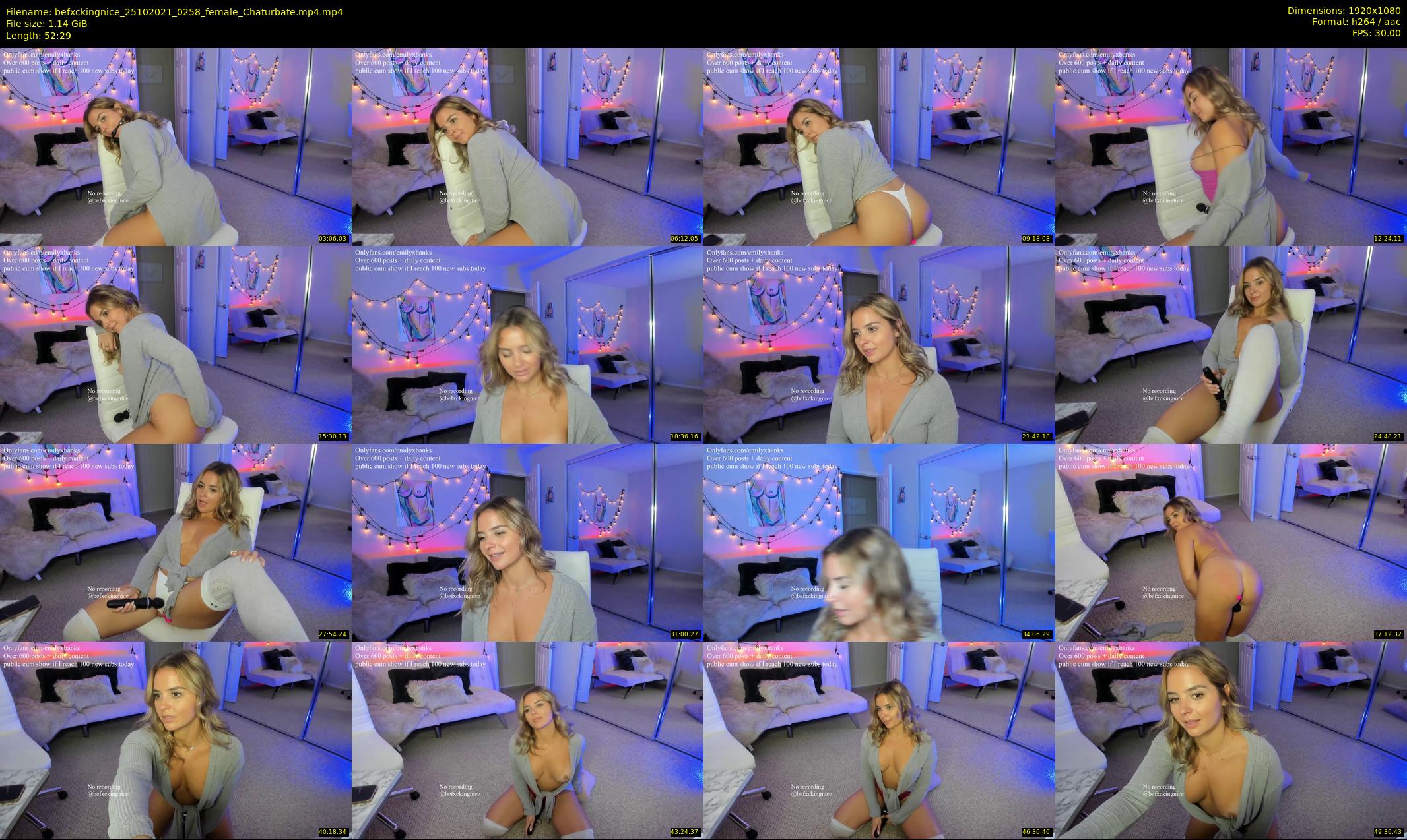 befxckingnice — 53 minute Chaturbate female cam show recording, 1080p, Oct 25, 2021