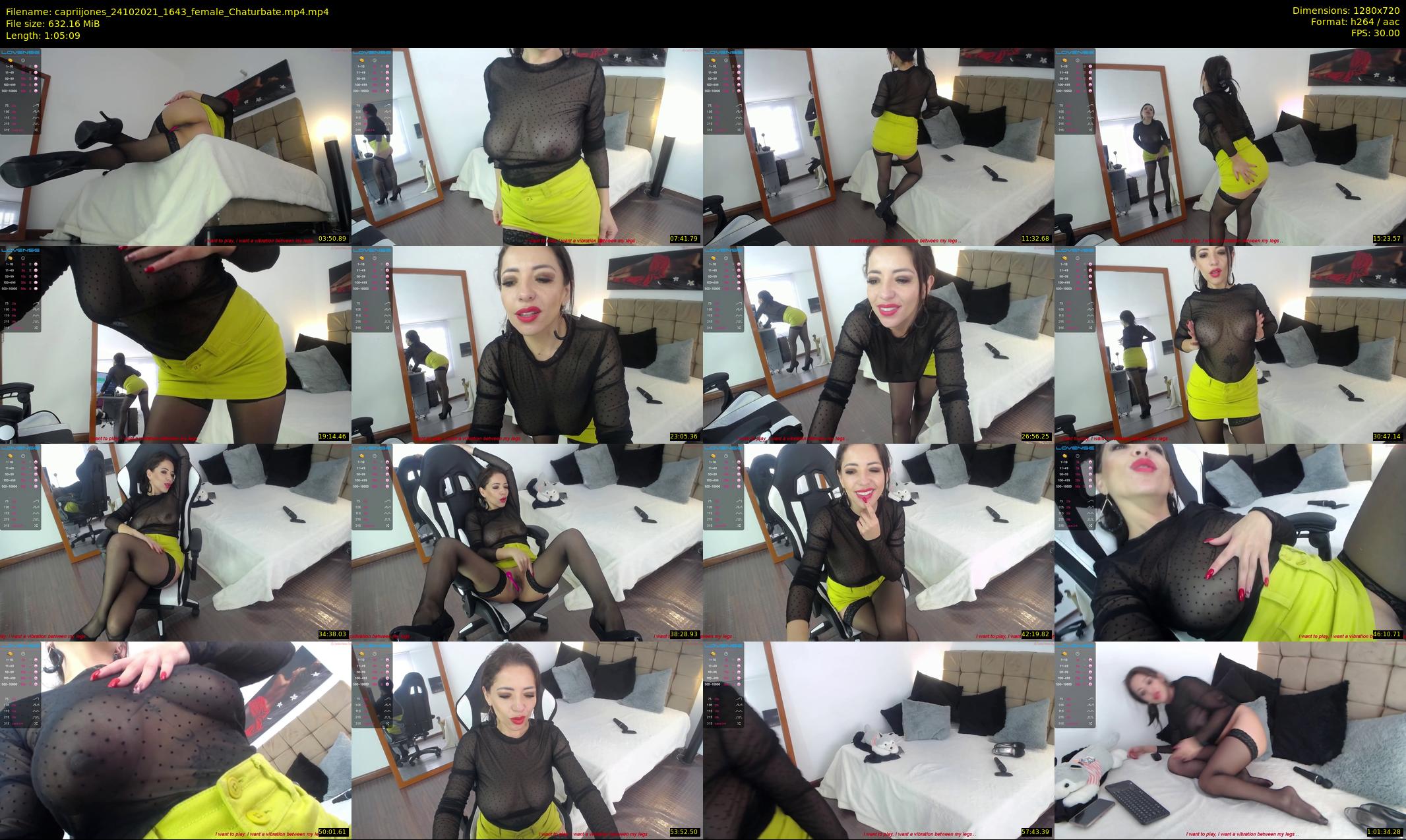 capriijones — 66 minute Chaturbate female cam show recording, 720p, Oct 24, 2021