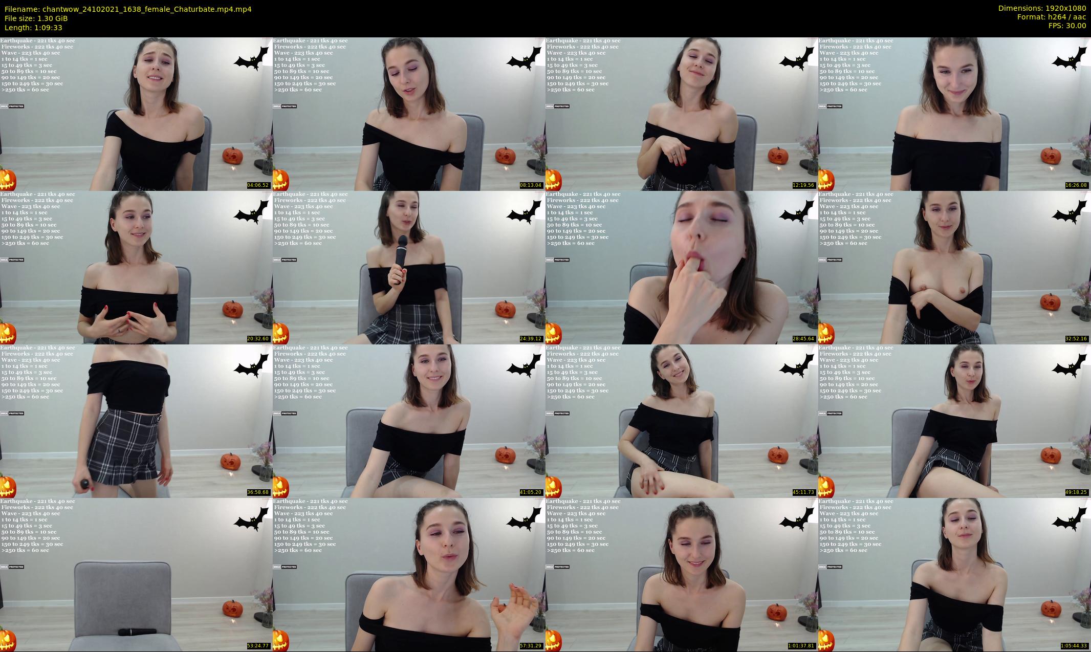 chantwow — 70 minute Chaturbate female cam show recording, 1080p, Oct 24, 2021