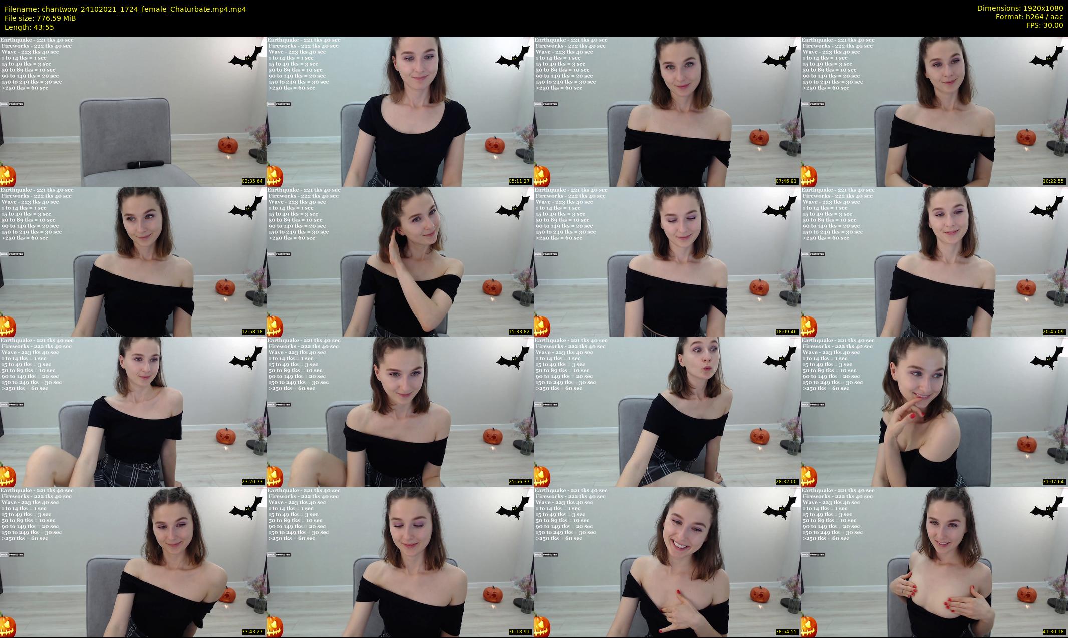 chantwow — 44 minute Chaturbate female cam show recording, 1080p, Oct 24, 2021