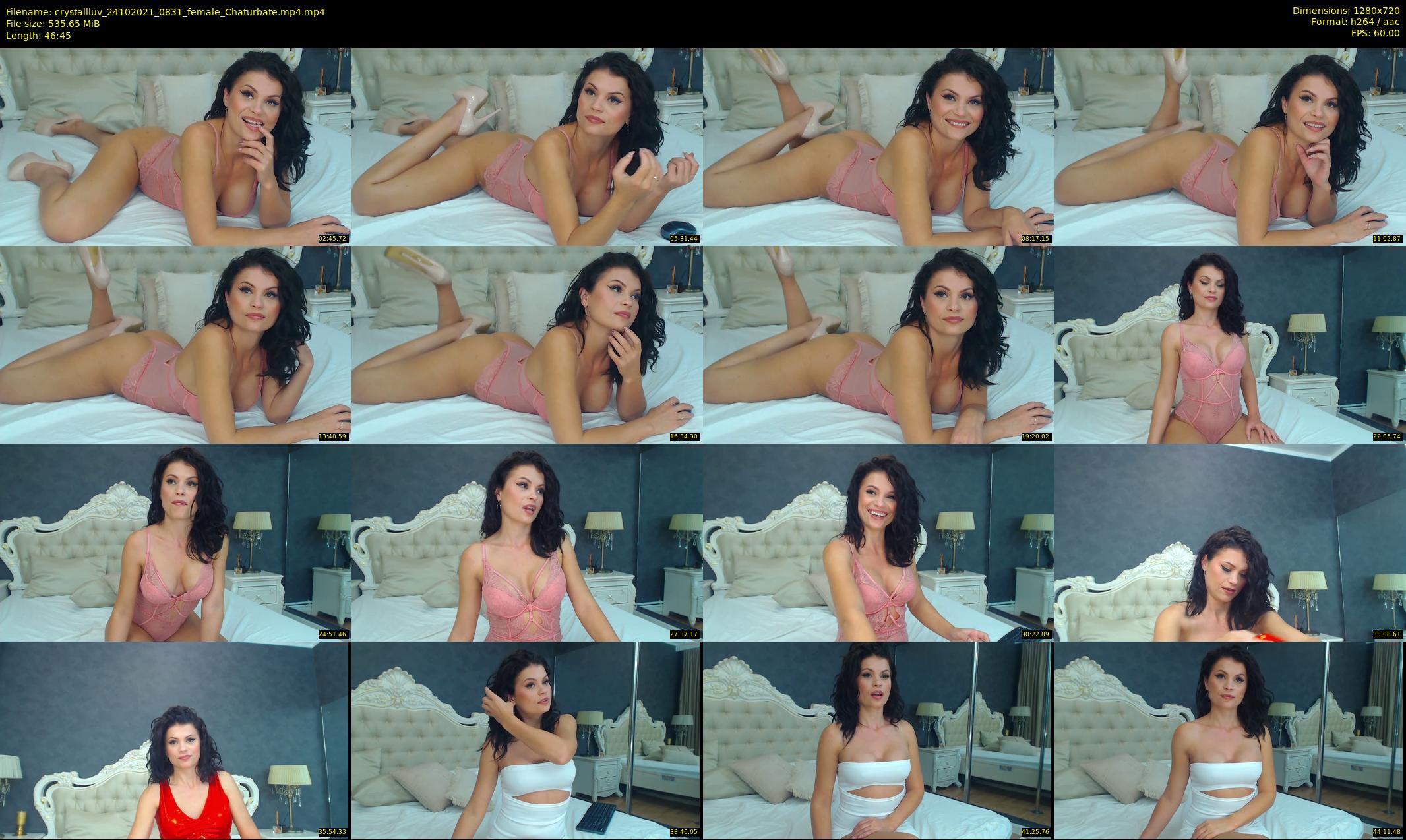 crystallluv — 47 minute Chaturbate female cam show recording, 720p, Oct 24, 2021