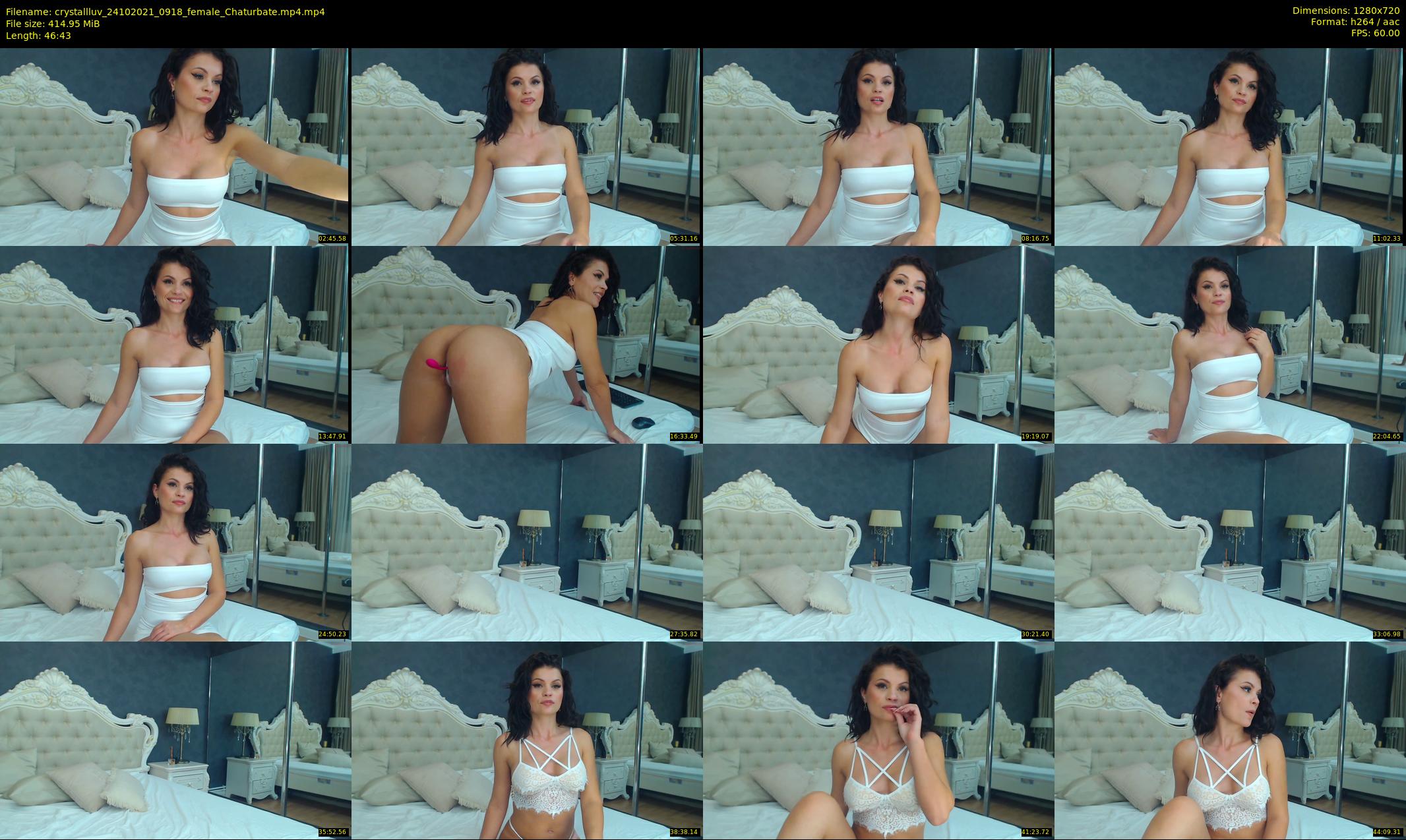crystallluv — 47 minute Chaturbate female cam show recording, 720p, Oct 24, 2021