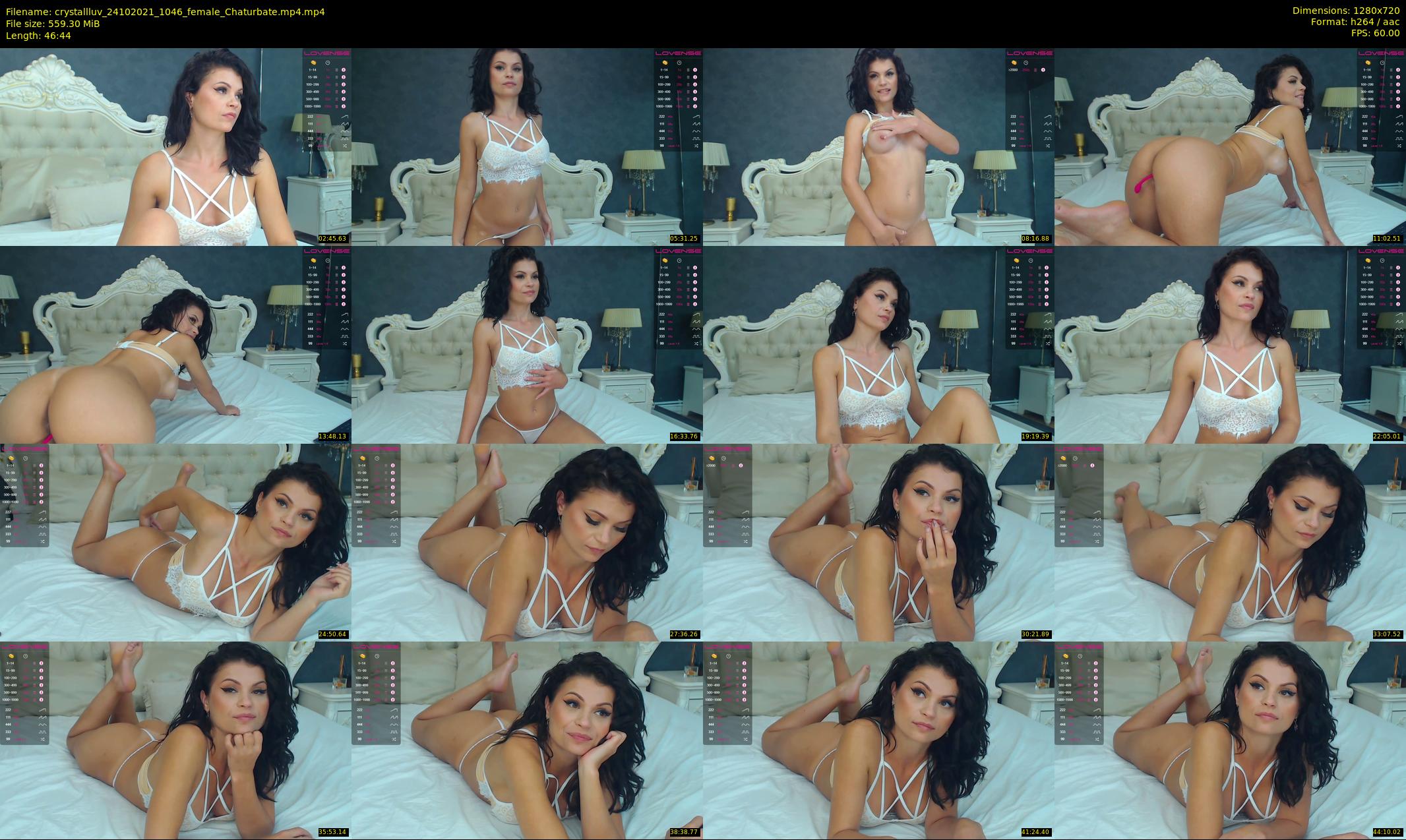 crystallluv — 47 minute Chaturbate female cam show recording, 720p, Oct 24, 2021