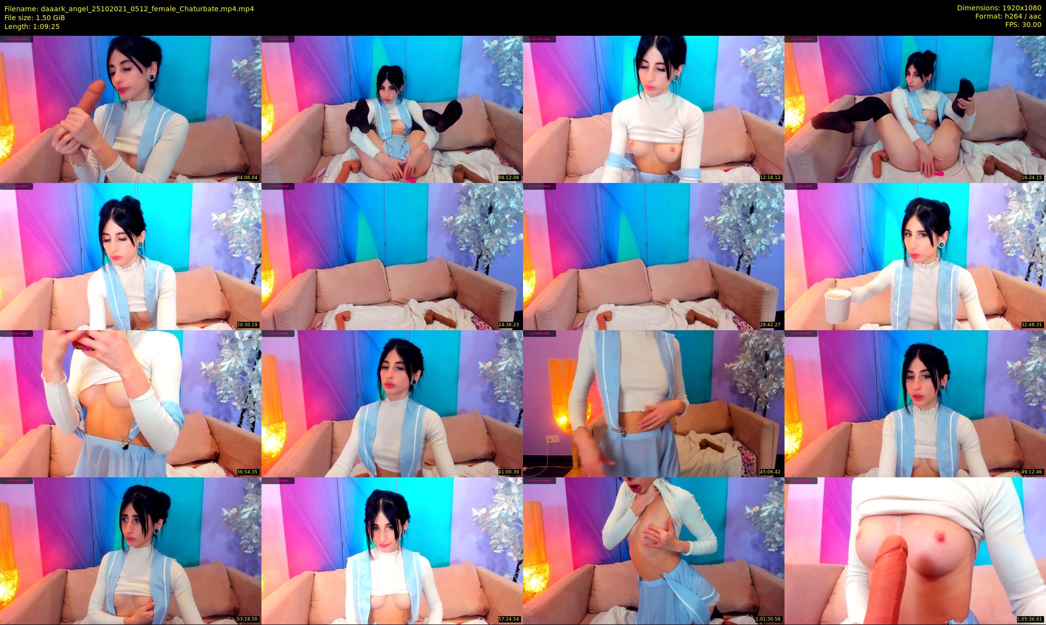 daaark_angel — 70 minute Chaturbate female cam show recording, 1080p, Oct 25, 2021