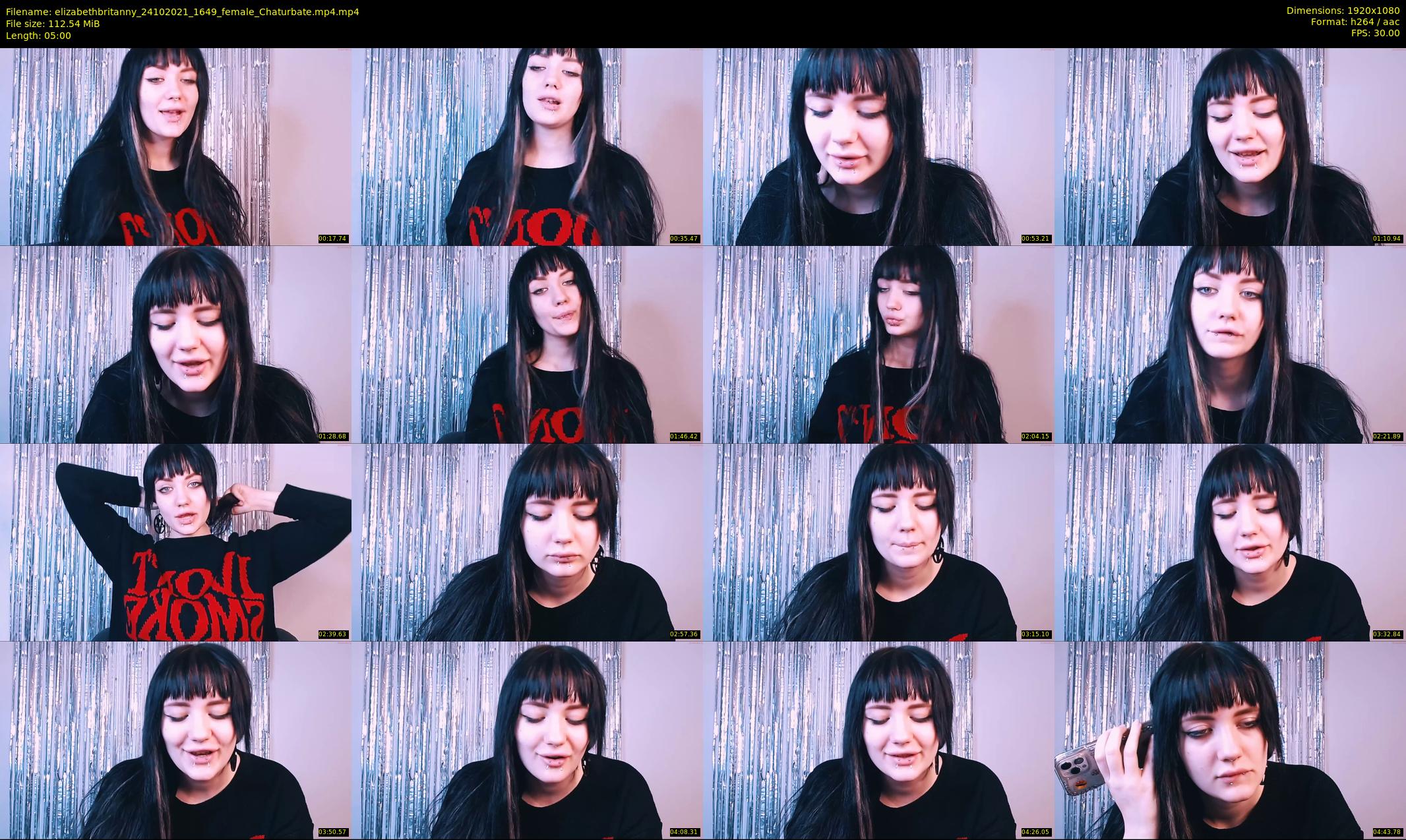 elizabethbritanny — 5 minute Chaturbate female cam show recording, 1080p, Oct 24, 2021
