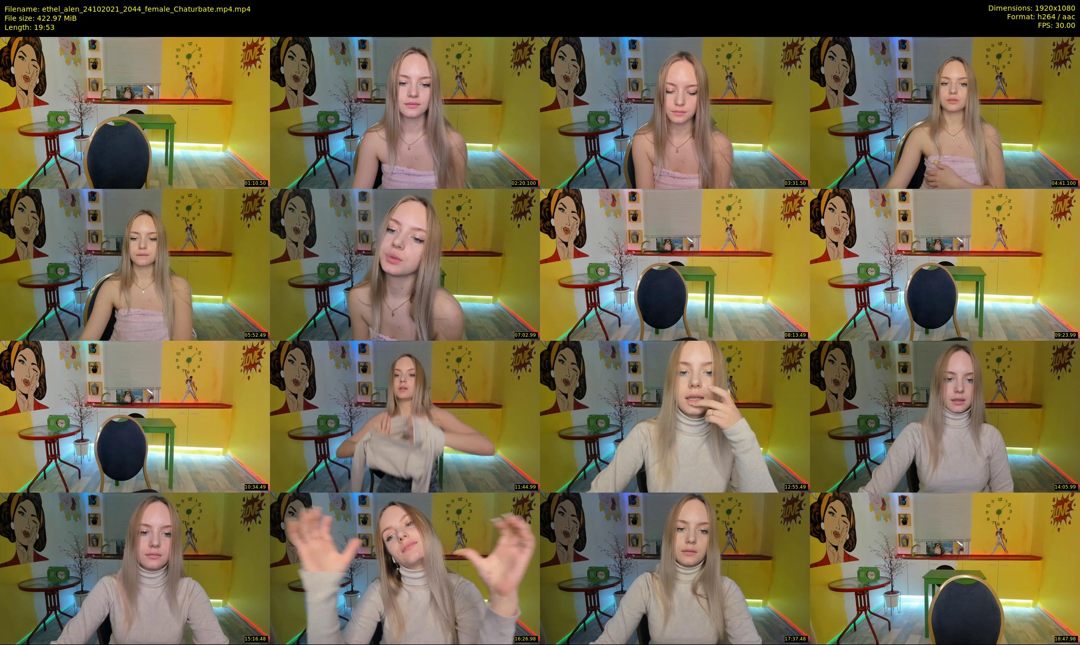 ethel_alen — 20 minute Chaturbate female cam show recording, 1080p, Oct 24, 2021