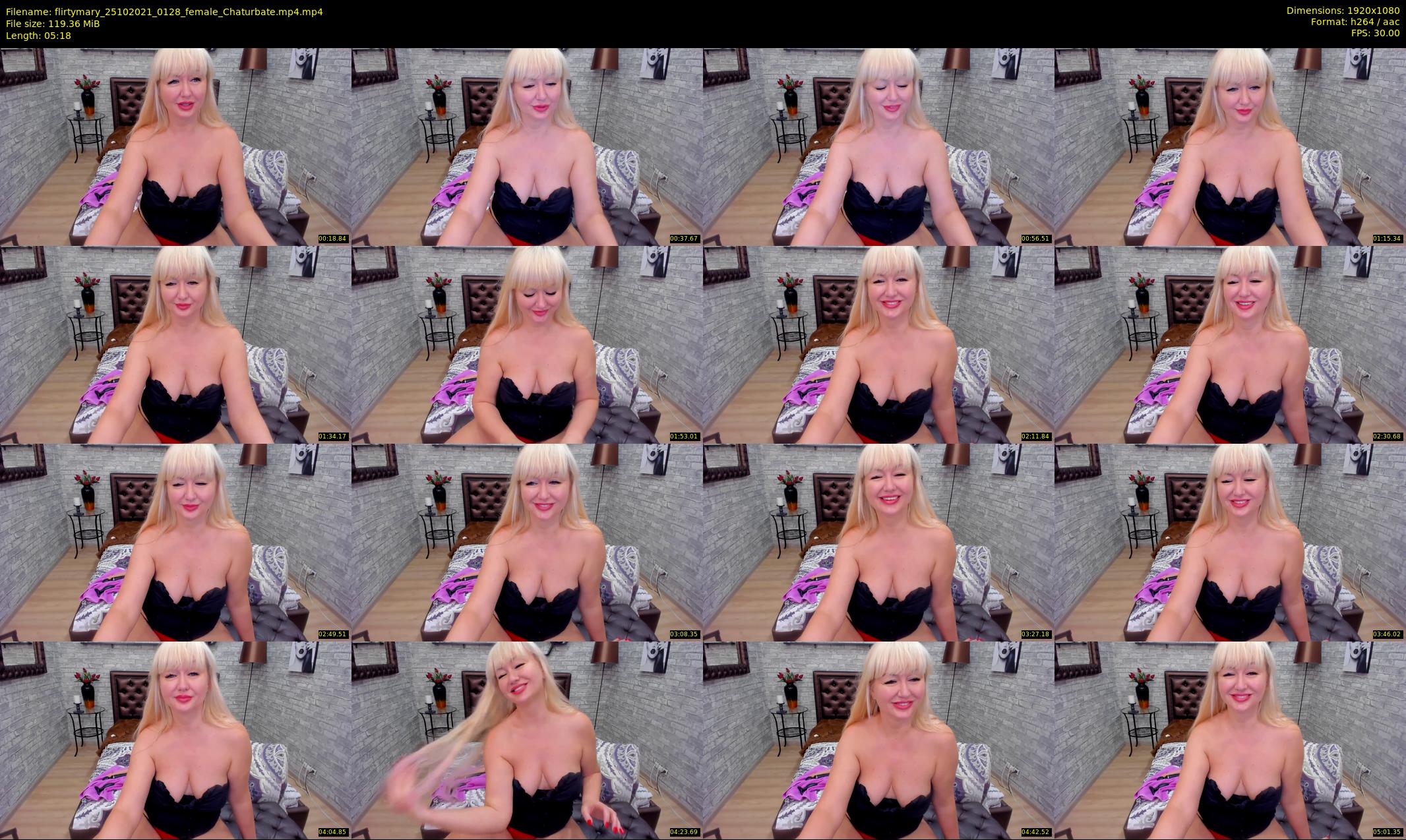flirtymary — 6 minute Chaturbate female cam show recording, 1080p, Oct 25, 2021