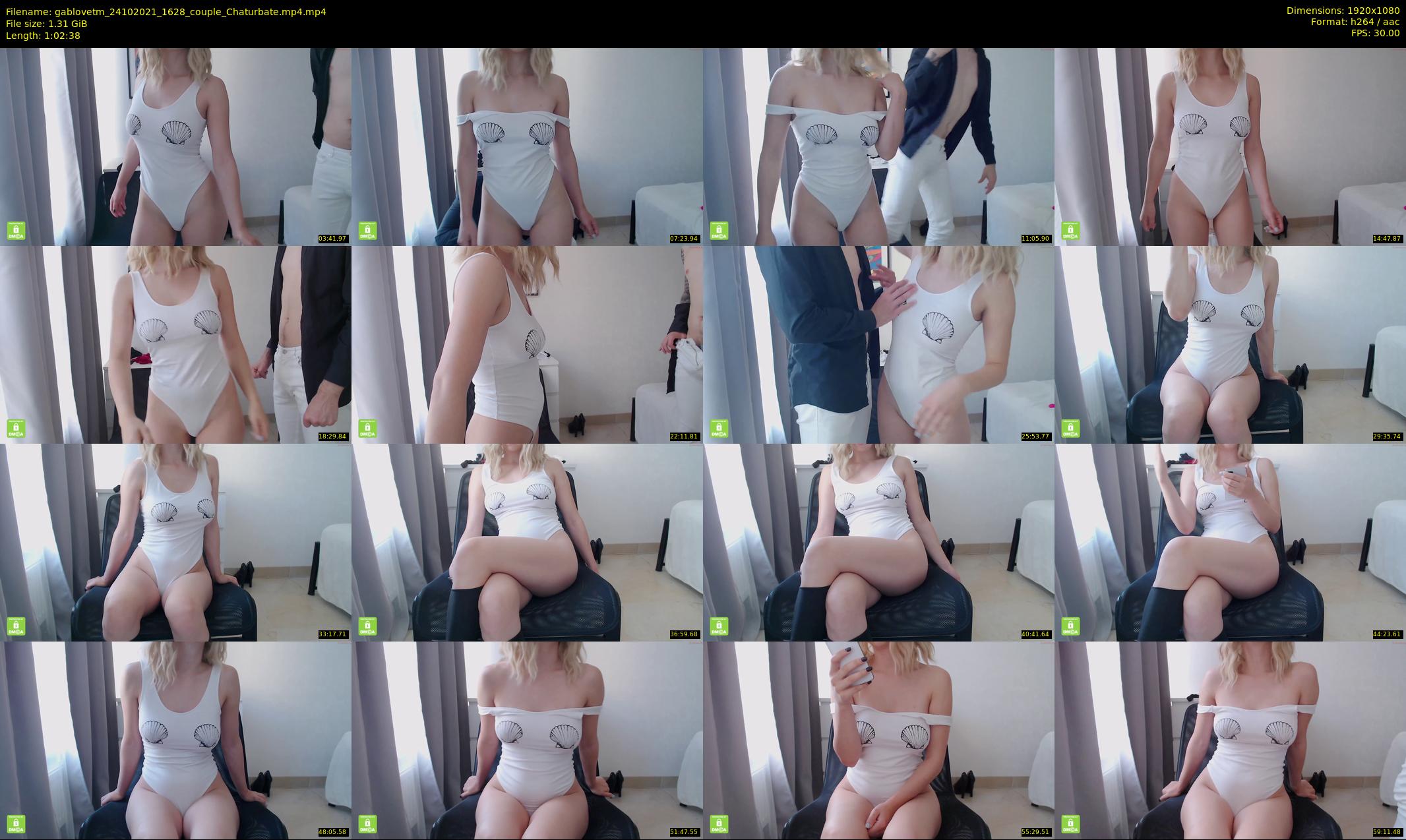 gablovetm — 63 minute Chaturbate couple cam show recording, 1080p, Oct 24, 2021
