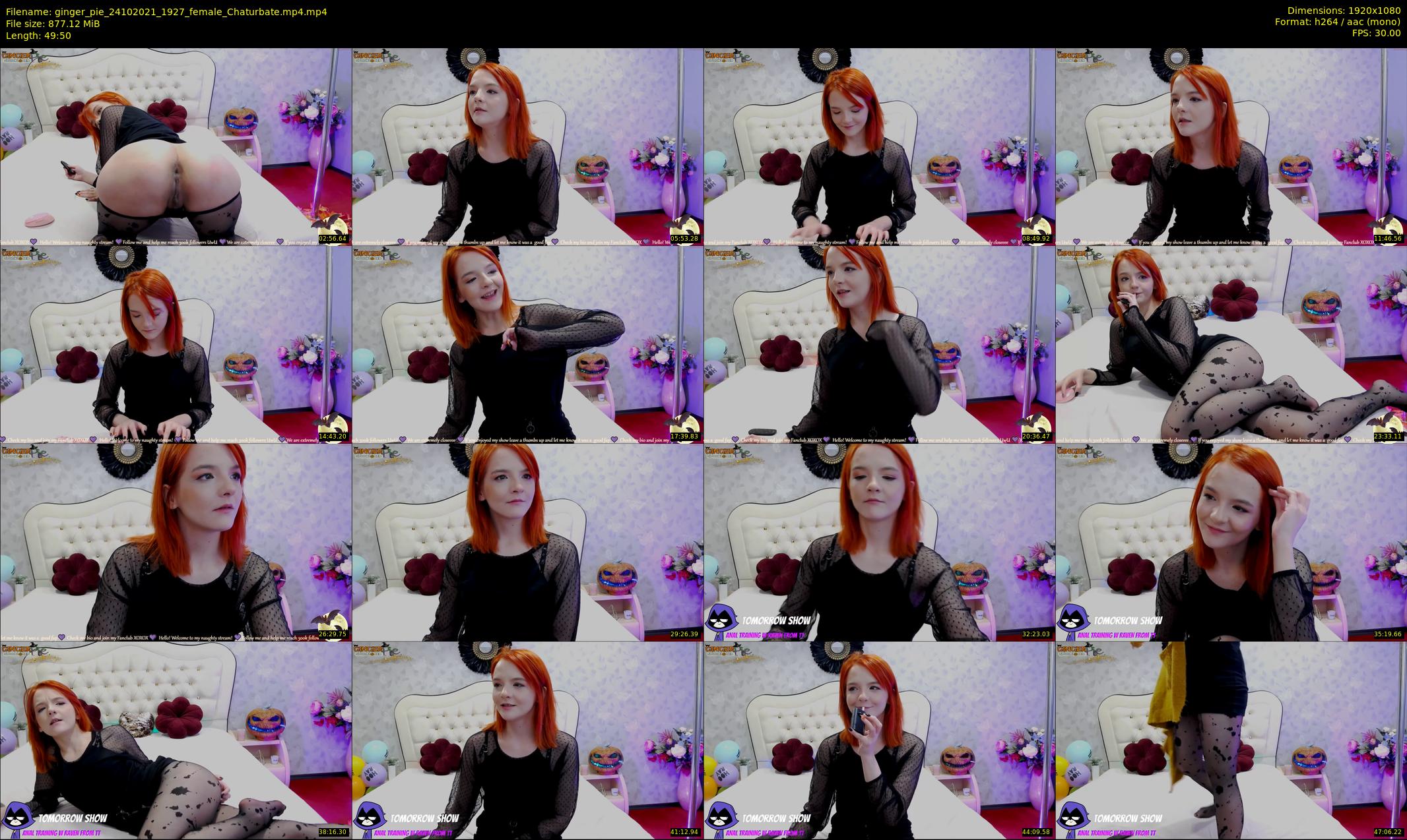 ginger_pie — 50 minute Chaturbate female cam show recording, 1080p, Oct 24, 2021