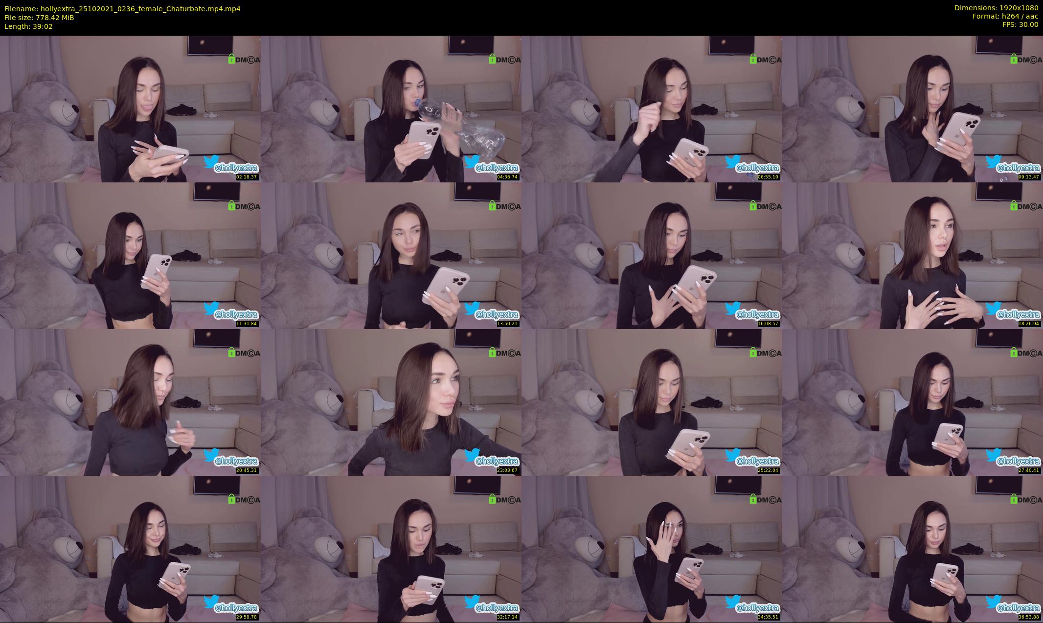 hollyextra — 40 minute Chaturbate female cam show recording, 1080p, Oct 25, 2021
