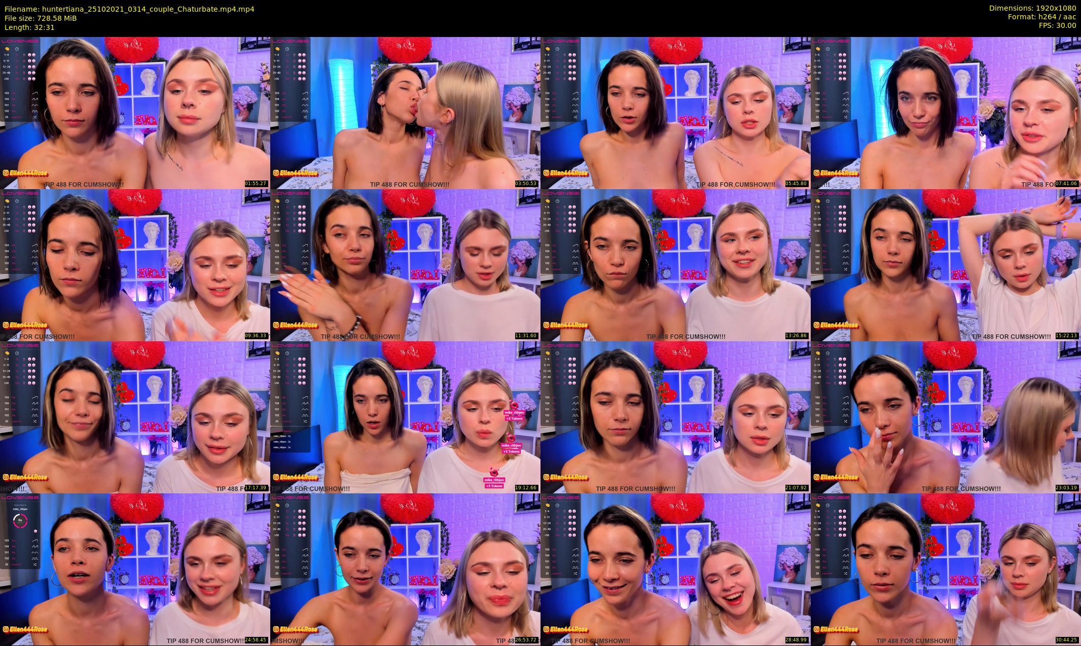 huntertiana — 33 minute Chaturbate female cam show recording, 1080p, Oct 25, 2021