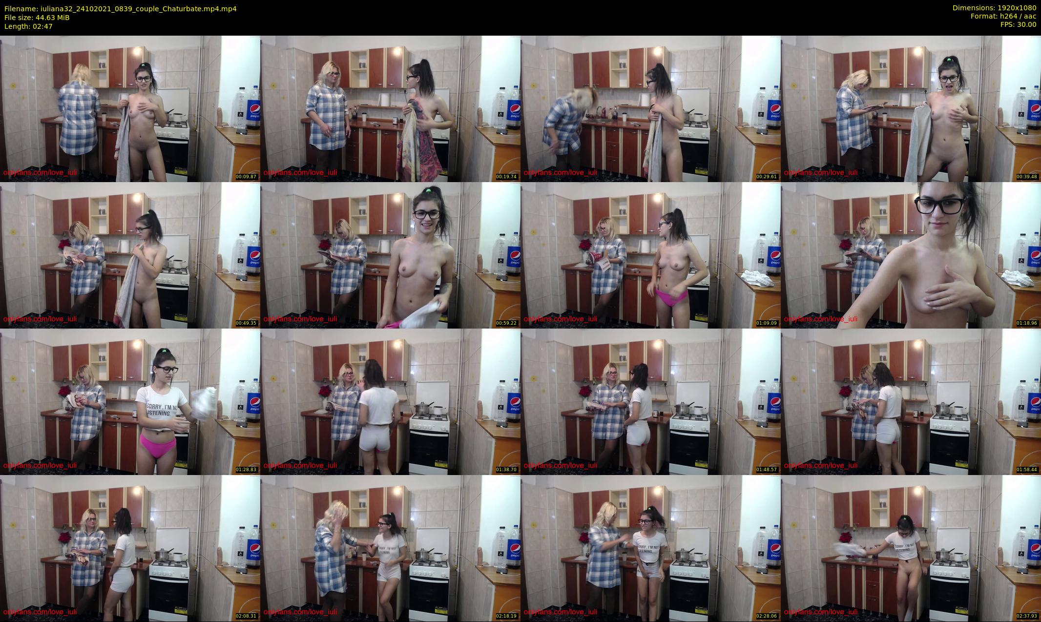 iuliana32 — 3 minute Chaturbate couple cam show recording, 1080p, Oct 24, 2021
