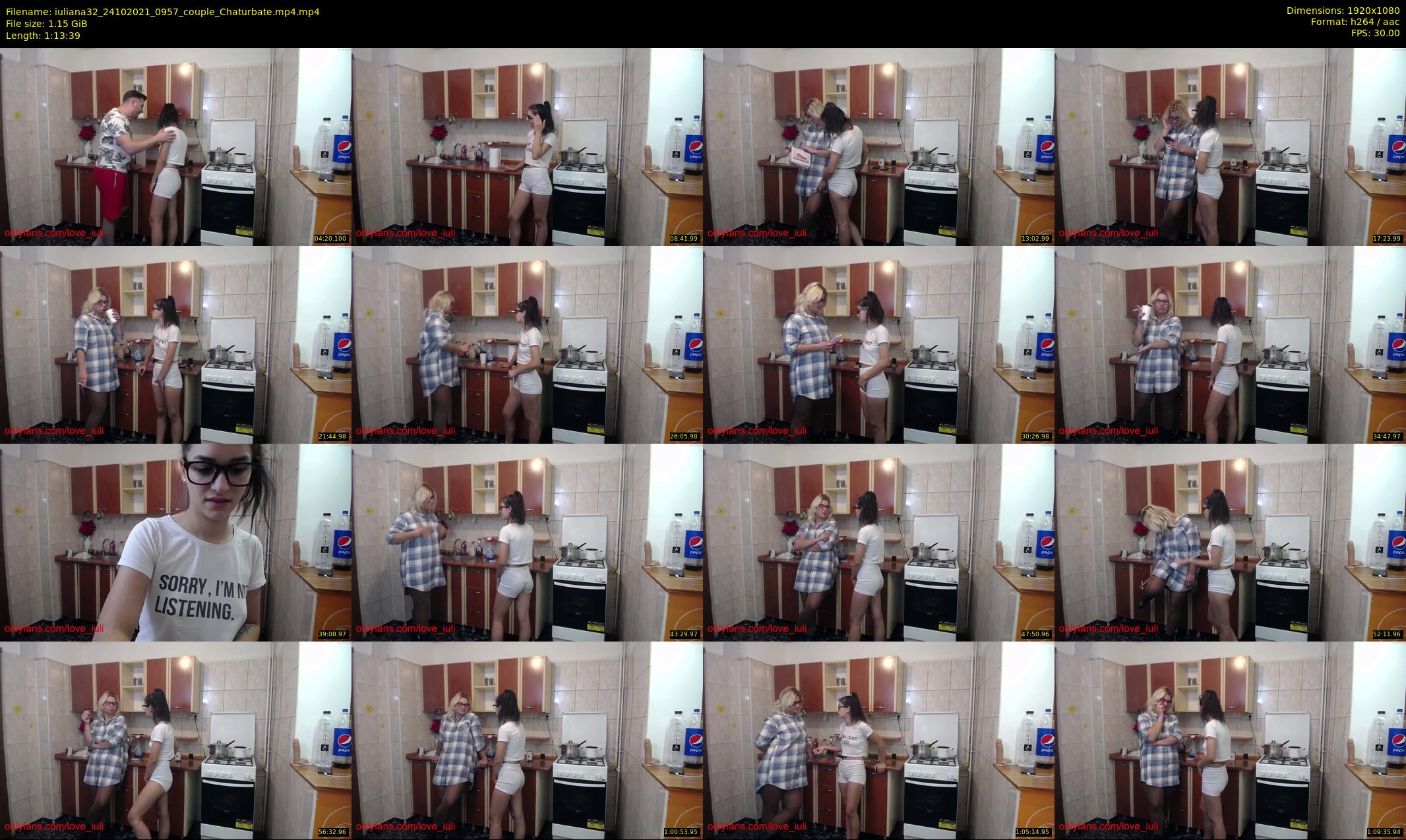 iuliana32 — 74 minute Chaturbate couple cam show recording, 1080p, Oct 24, 2021