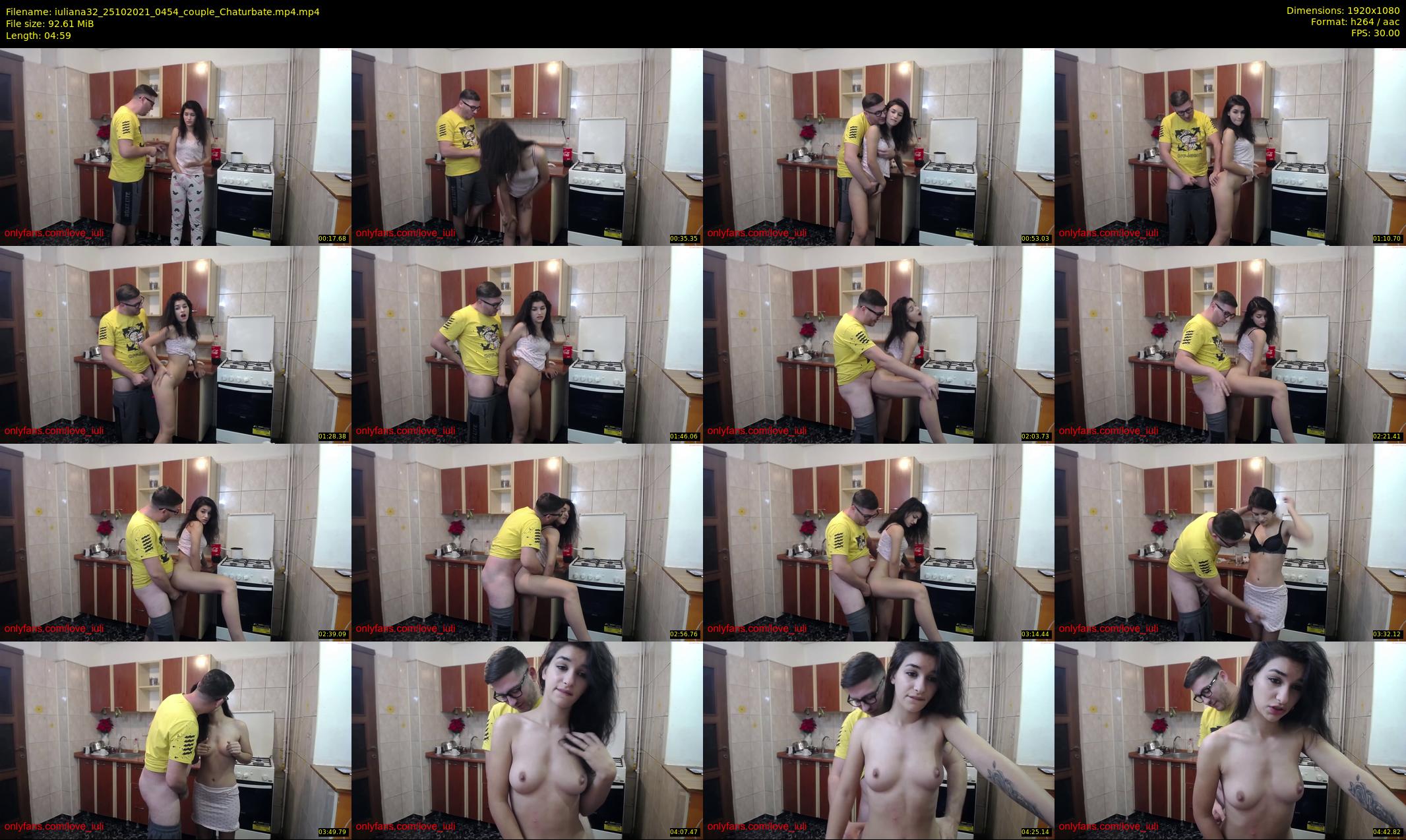 iuliana32 — 5 minute Chaturbate couple cam show recording, 1080p, Oct 25, 2021