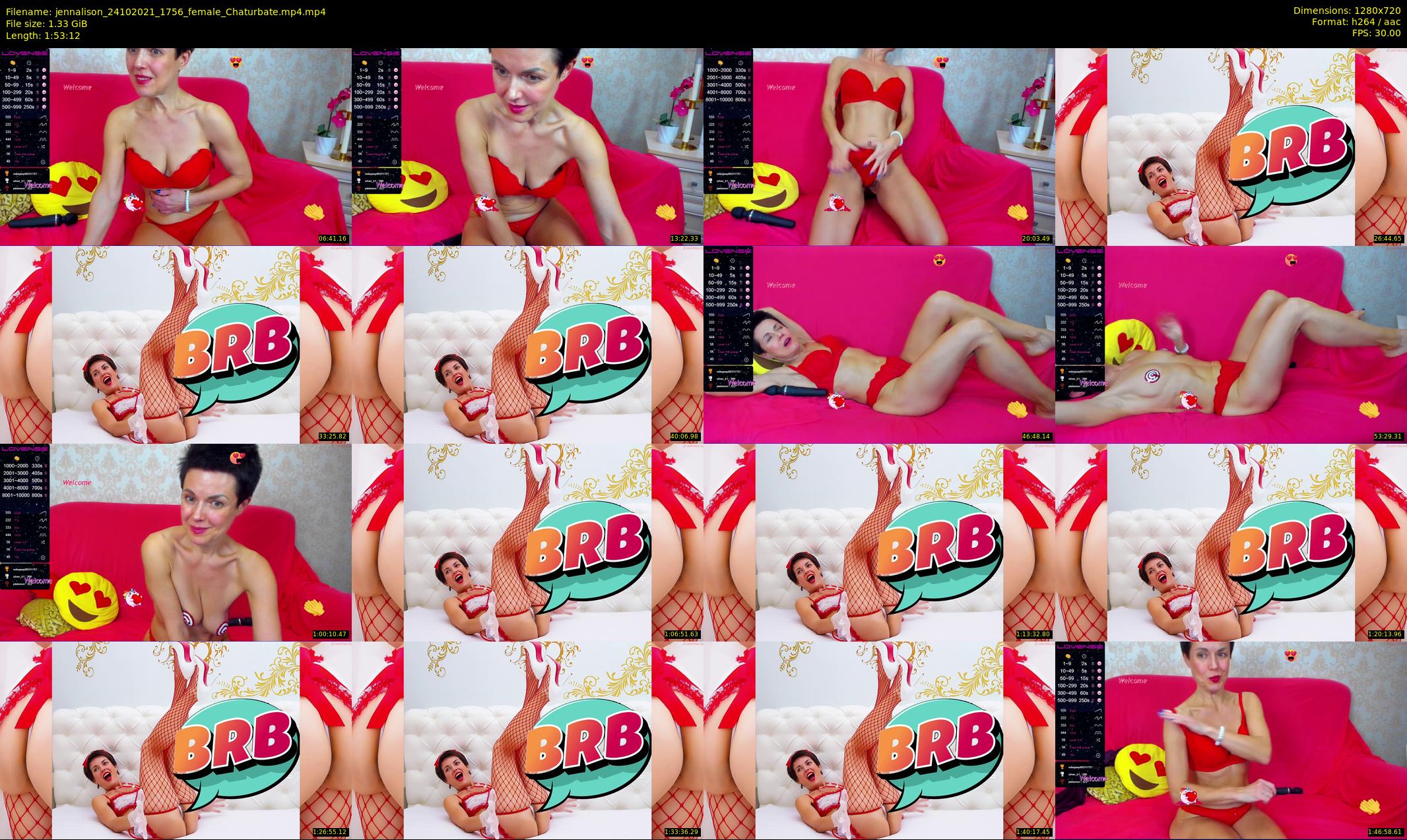 jennalison — 114 minute Chaturbate female cam show recording, 720p, Oct 24, 2021