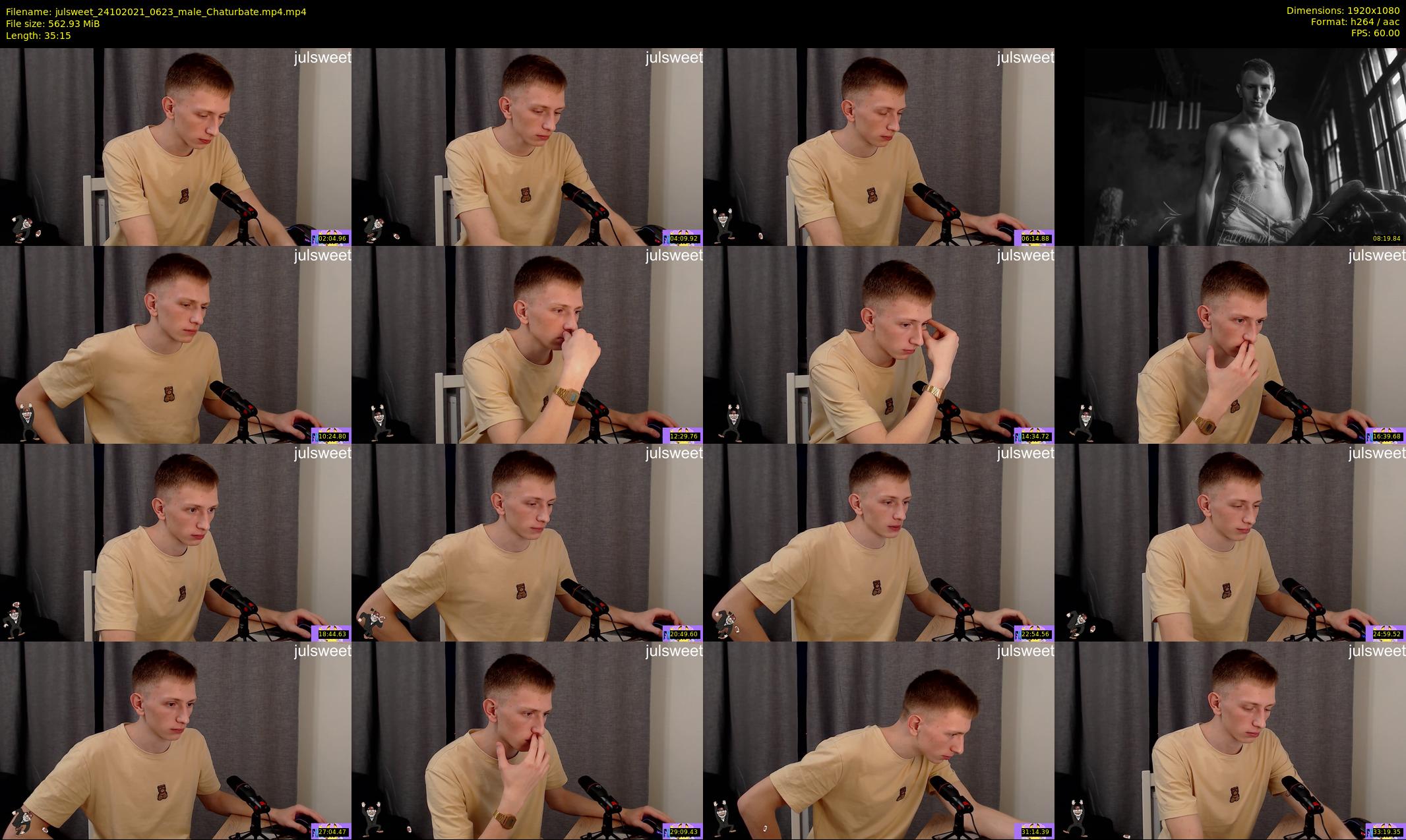 julsweet — 36 minute Chaturbate male cam show recording, 1080p, Oct 24, 2021