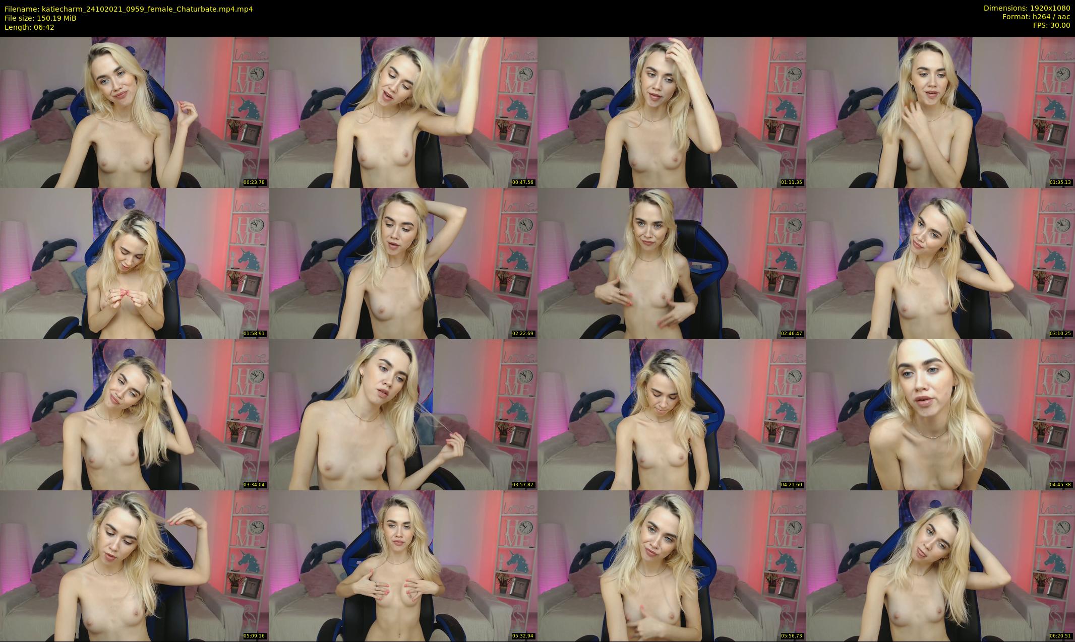 katiecharm — 7 minute Chaturbate female cam show recording, 1080p, Oct 24, 2021