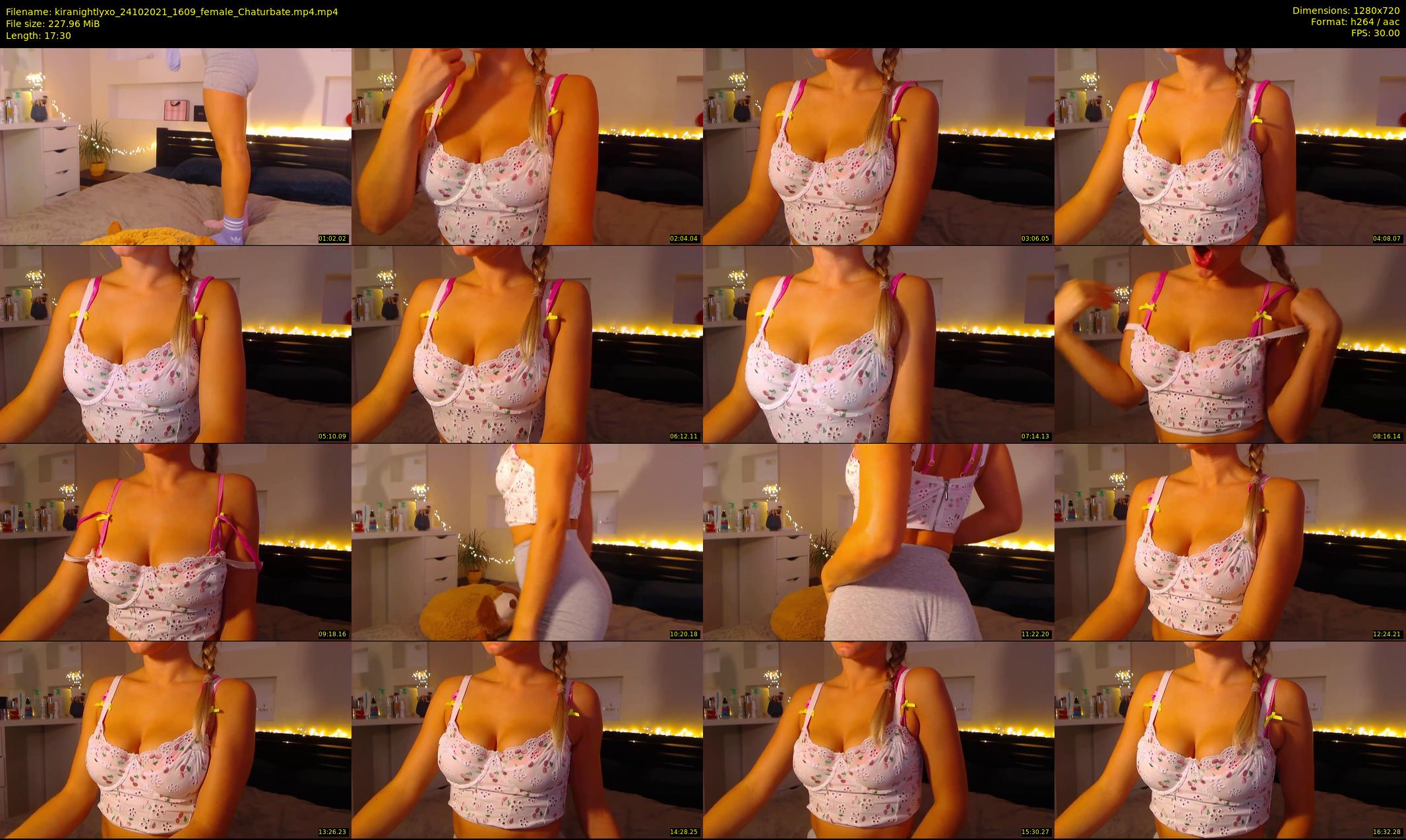 kiranightlyxo — 18 minute Chaturbate female cam show recording, 720p, Oct 24, 2021