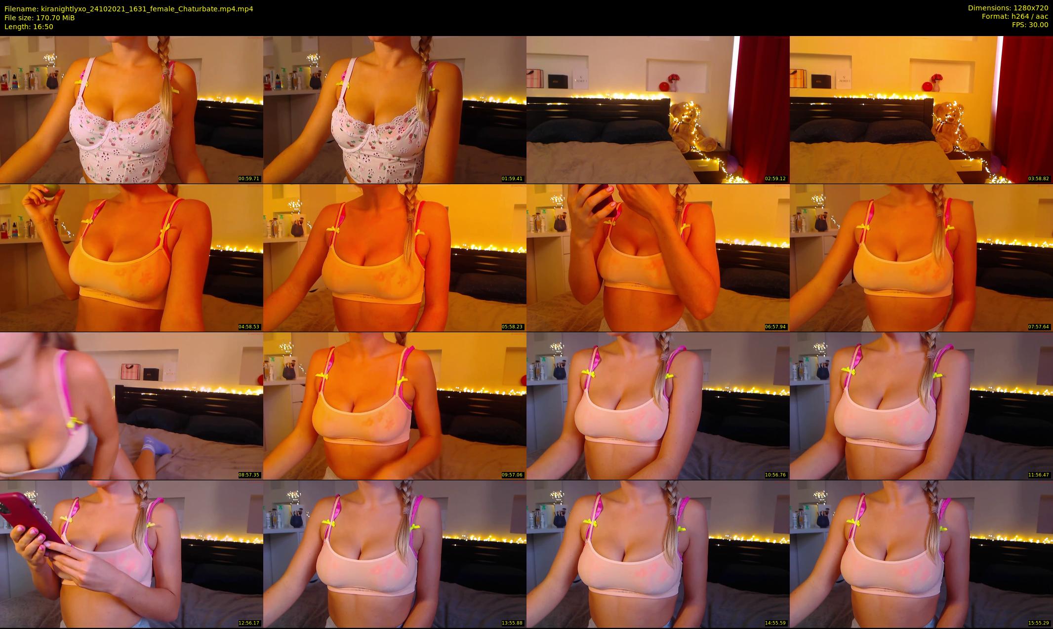 kiranightlyxo — 17 minute Chaturbate female cam show recording, 720p, Oct 24, 2021
