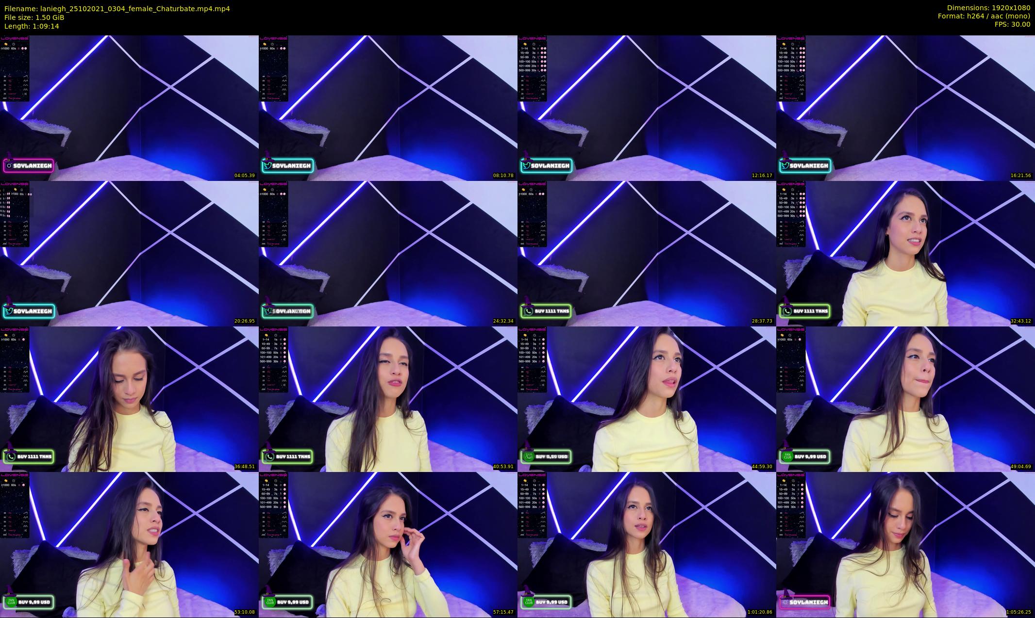 laniegh — 70 minute Chaturbate female cam show recording, 1080p, Oct 25, 2021