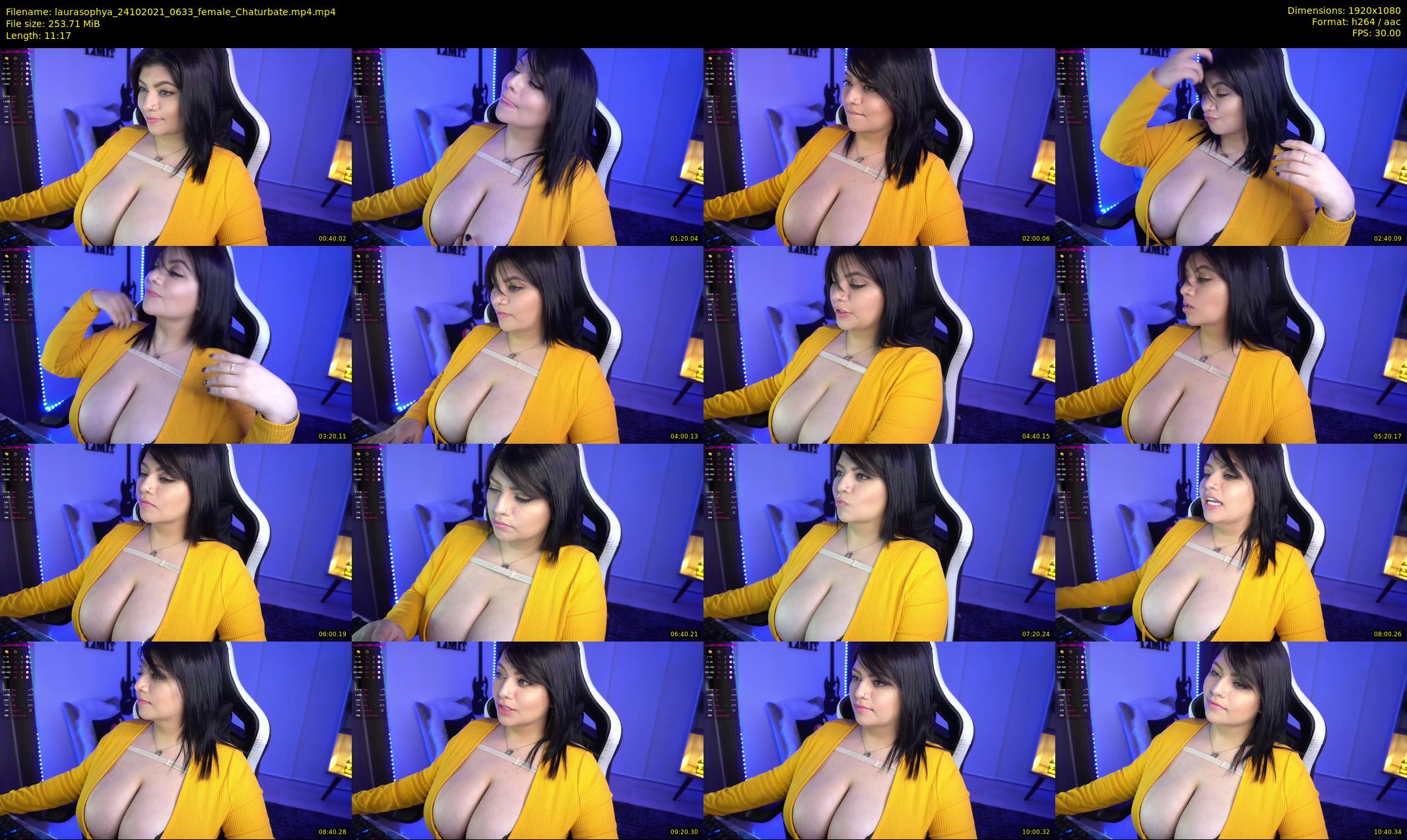 laurasophya — 12 minute Chaturbate female cam show recording, 1080p, Oct 24, 2021