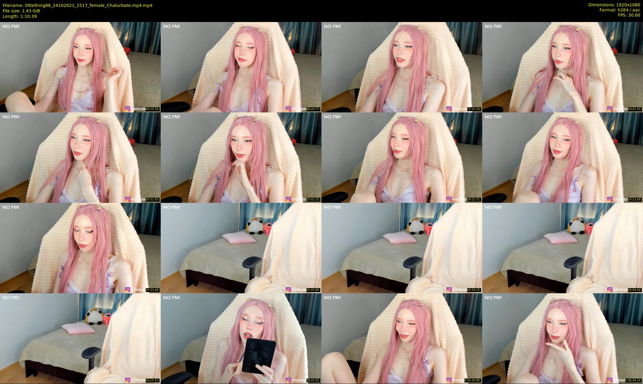 littlething88 — 71 minute Chaturbate female cam show recording, 1080p, Oct 24, 2021