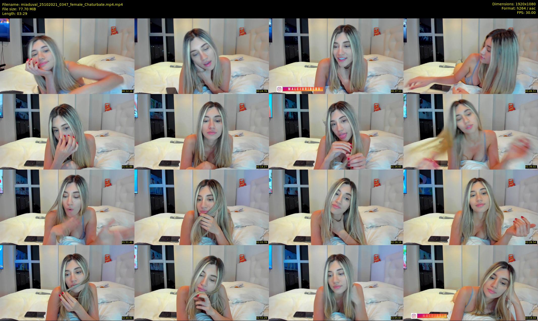 miaduval — 4 minute Chaturbate female cam show recording, 1080p, Oct 25, 2021