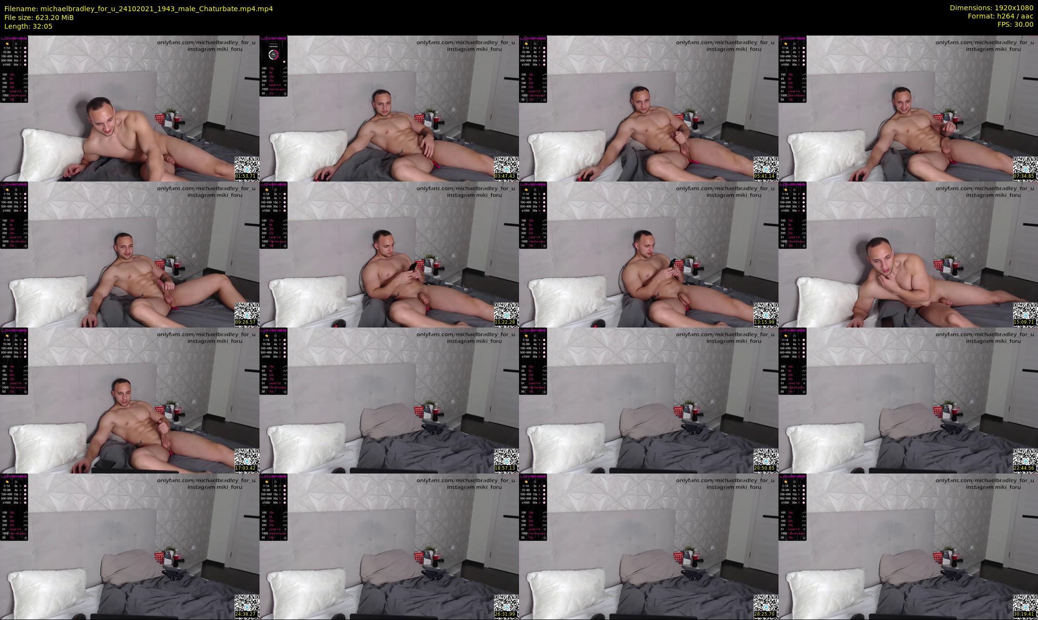 michaelbradley_for_u — 33 minute Chaturbate male cam show recording, 1080p, Oct 24, 2021