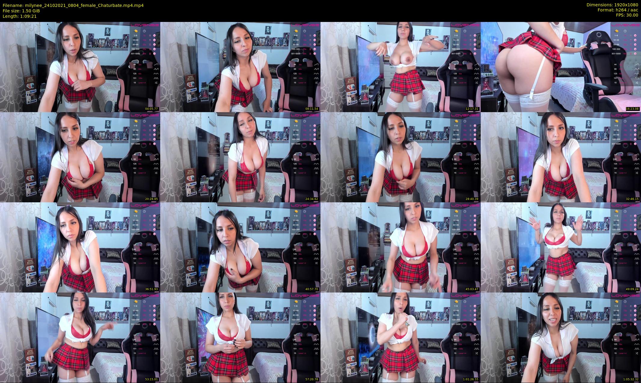 milynee — 70 minute Chaturbate female cam show recording, 1080p, Oct 24, 2021
