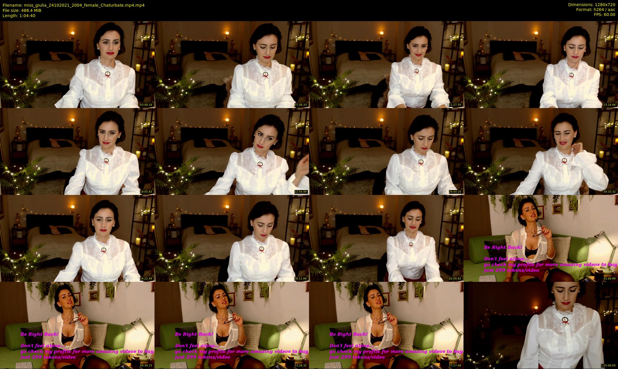 miss_giulia — 65 minute Chaturbate female cam show recording, 720p, Oct 24, 2021