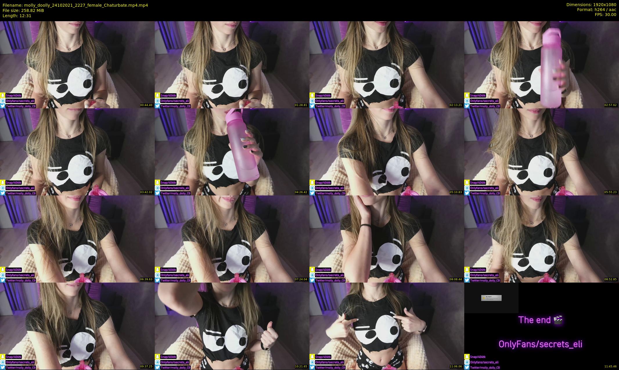 molly_doolly — 13 minute Chaturbate female cam show recording, 1080p, Oct 24, 2021