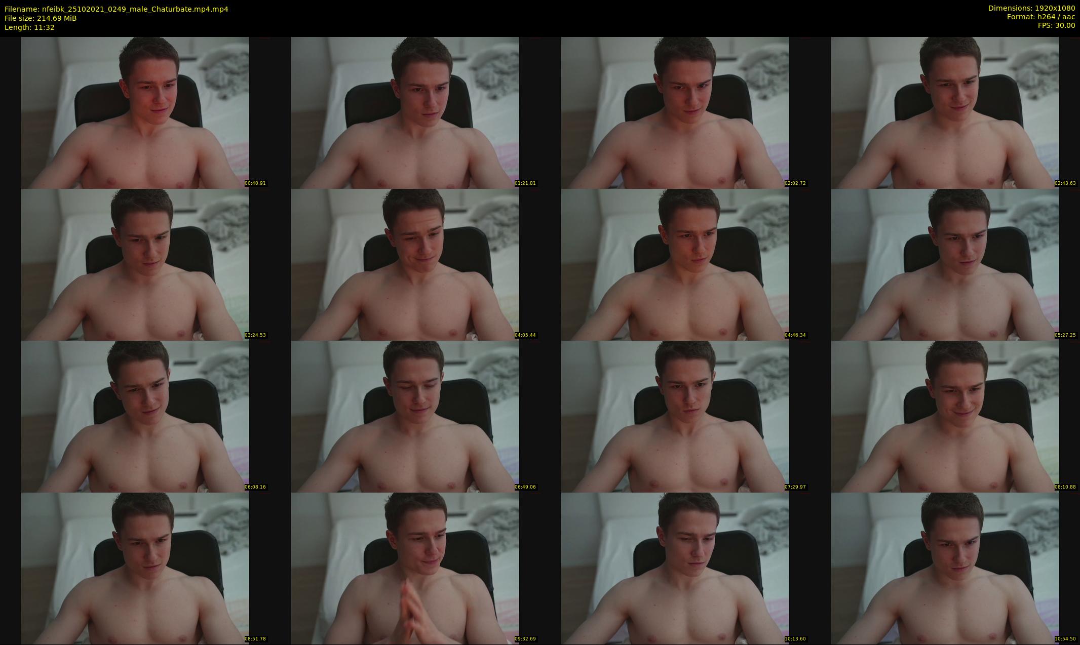 nfeibk — 12 minute Chaturbate male cam show recording, 1080p, Oct 25, 2021