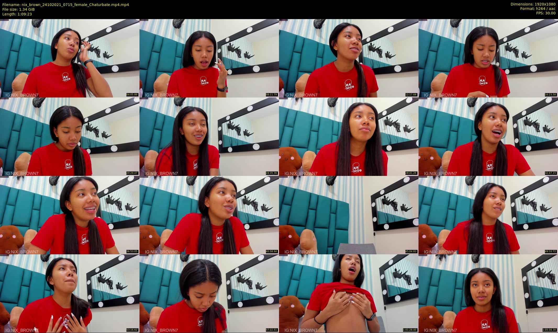 nix_brown — 70 minute Chaturbate female cam show recording, 1080p, Oct 24, 2021