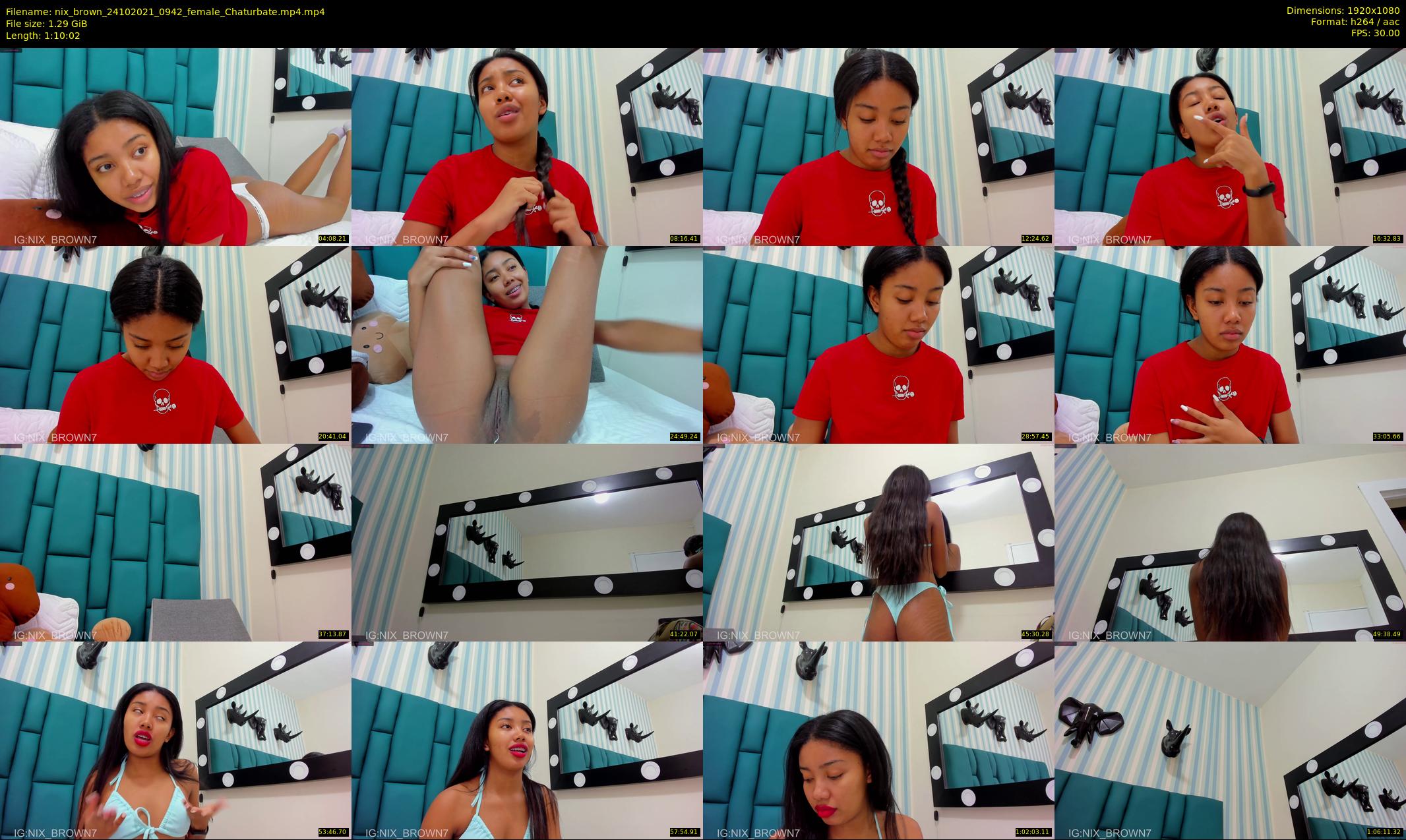 nix_brown — 71 minute Chaturbate female cam show recording, 1080p, Oct 24, 2021