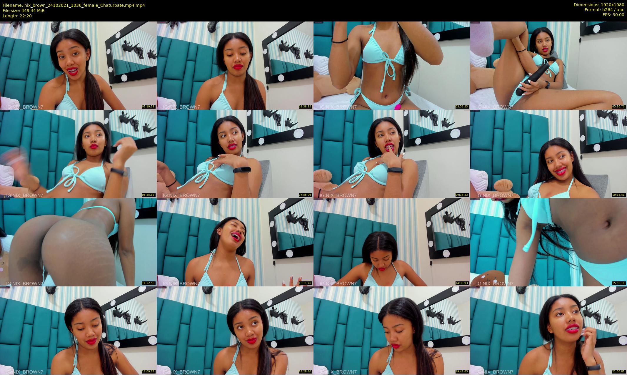 nix_brown — 23 minute Chaturbate female cam show recording, 1080p, Oct 24, 2021