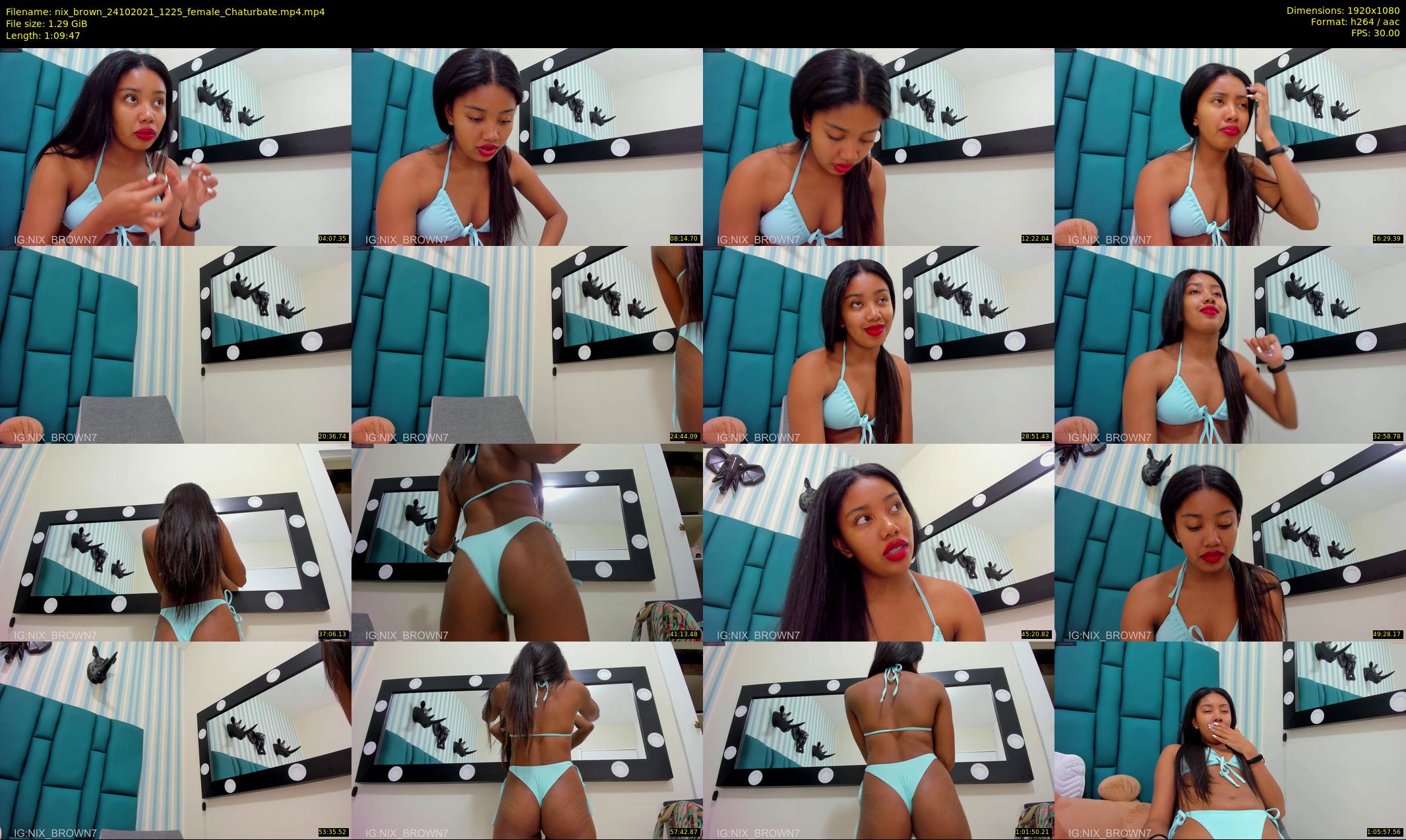 nix_brown — 70 minute Chaturbate female cam show recording, 1080p, Oct 24, 2021