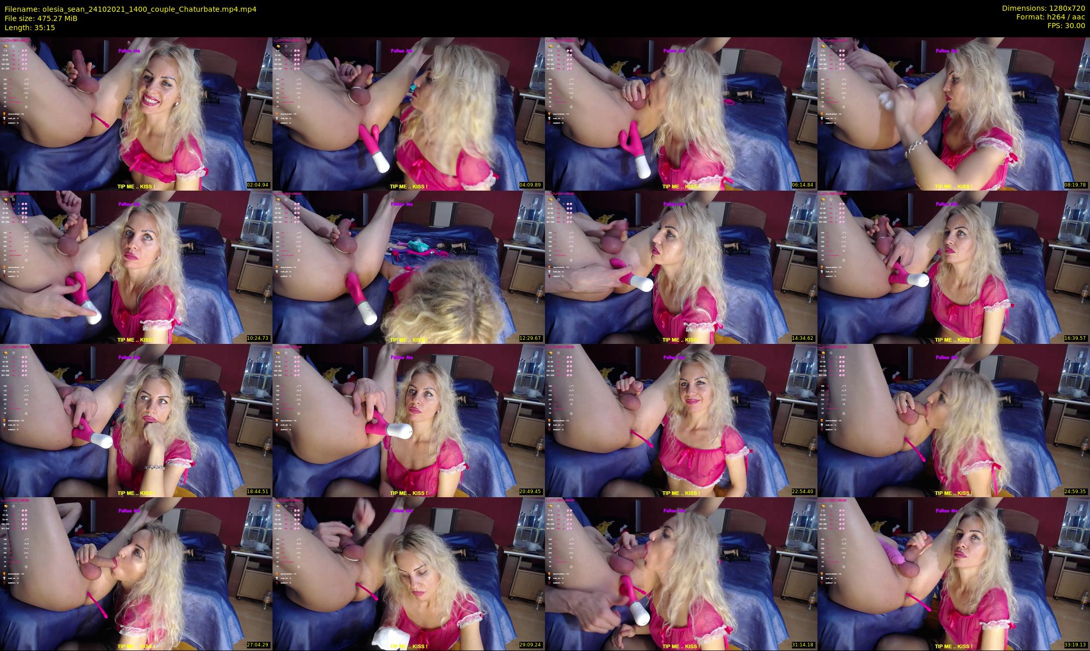 olesia_sean — 36 minute Chaturbate couple cam show recording, 720p, Oct 24, 2021