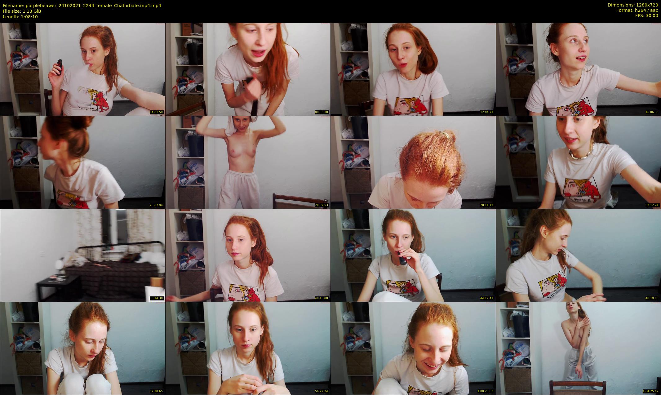 purplebeawer — 69 minute Chaturbate female cam show recording, 720p, Oct 24, 2021