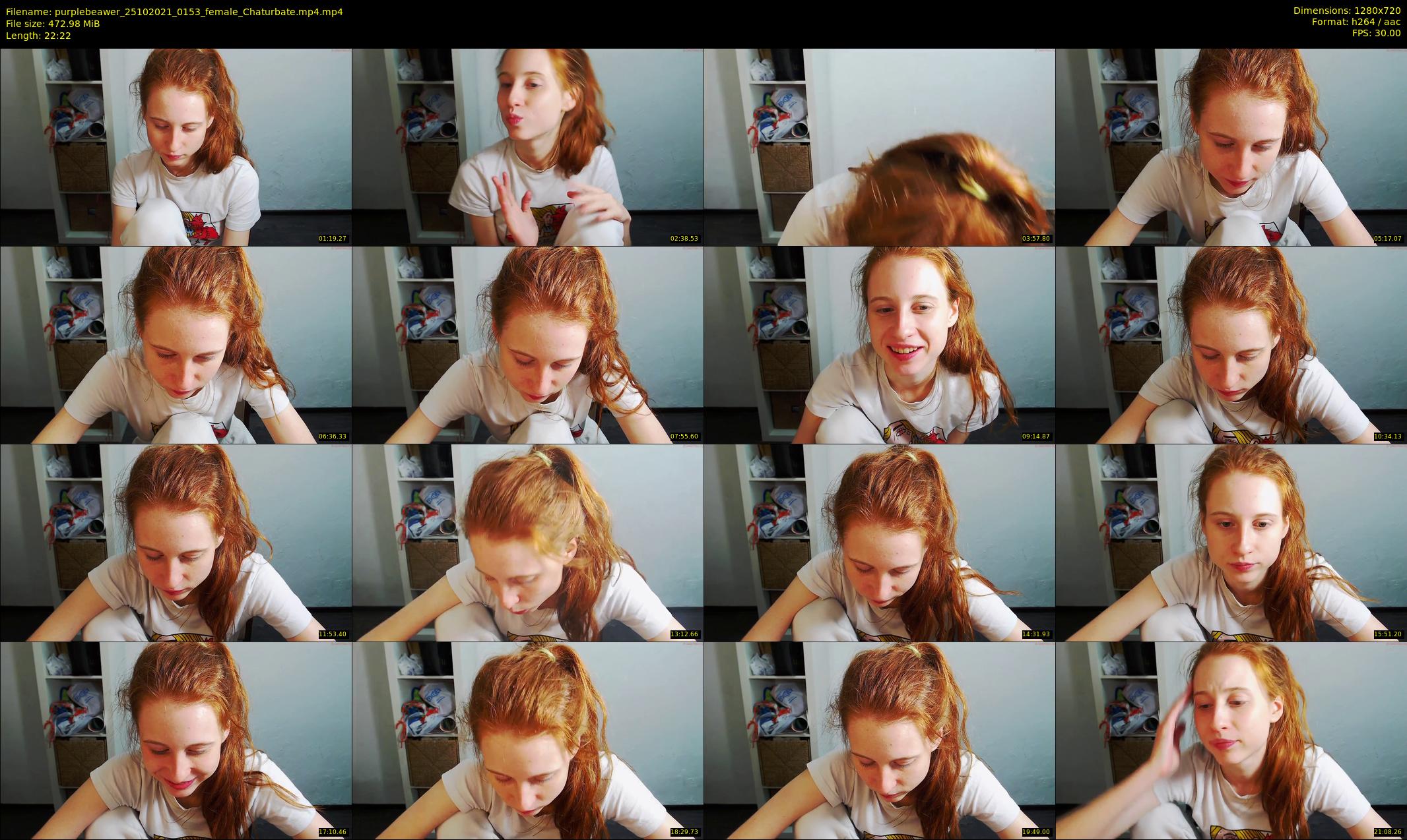 purplebeawer — 23 minute Chaturbate female cam show recording, 720p, Oct 25, 2021
